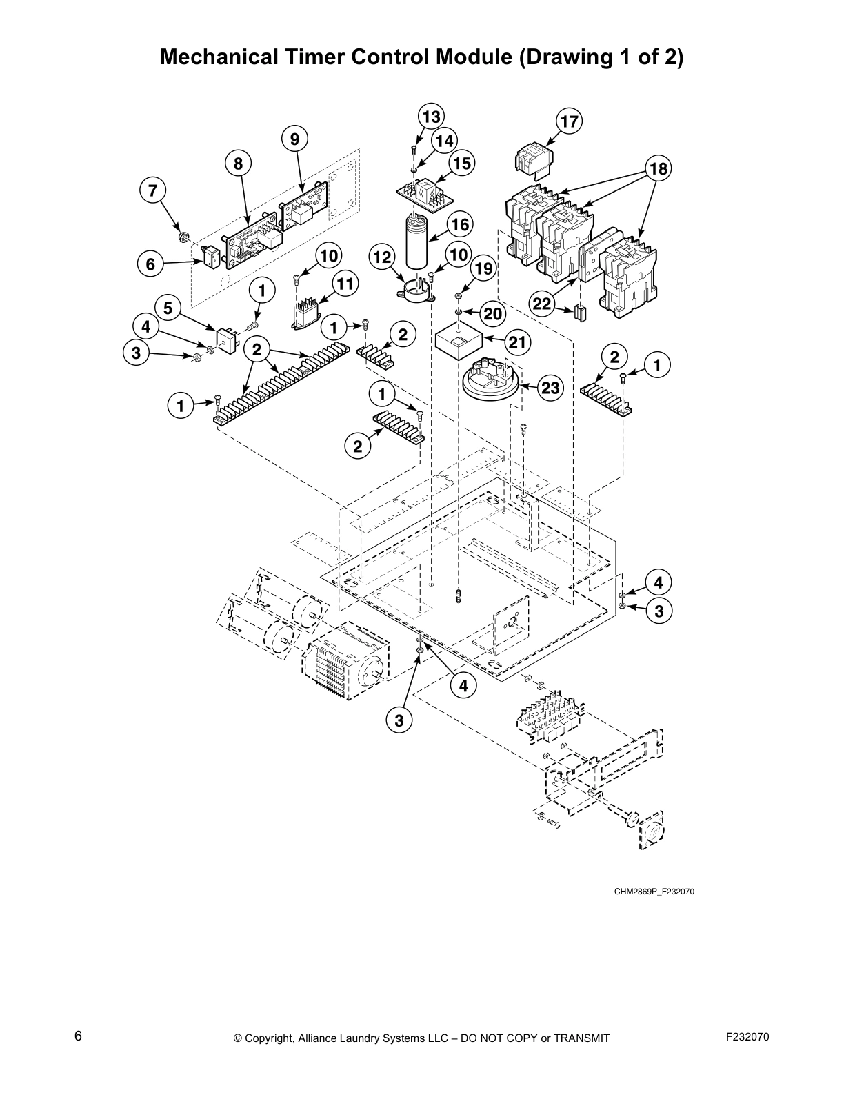 Mechanical Timer Control Module (Drawing 1 of 2)