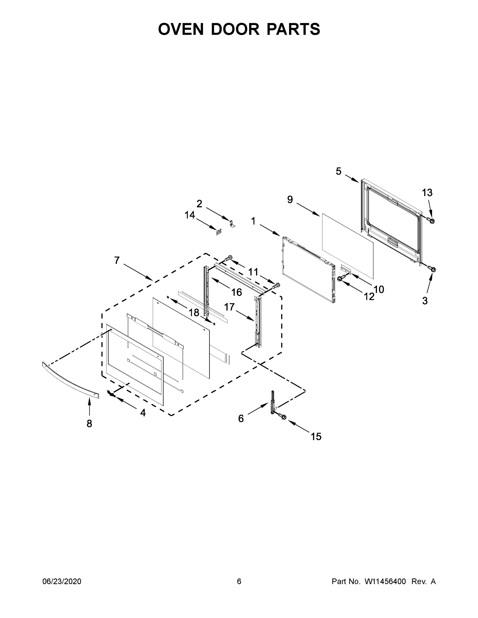 04 - OVEN DOOR PARTS