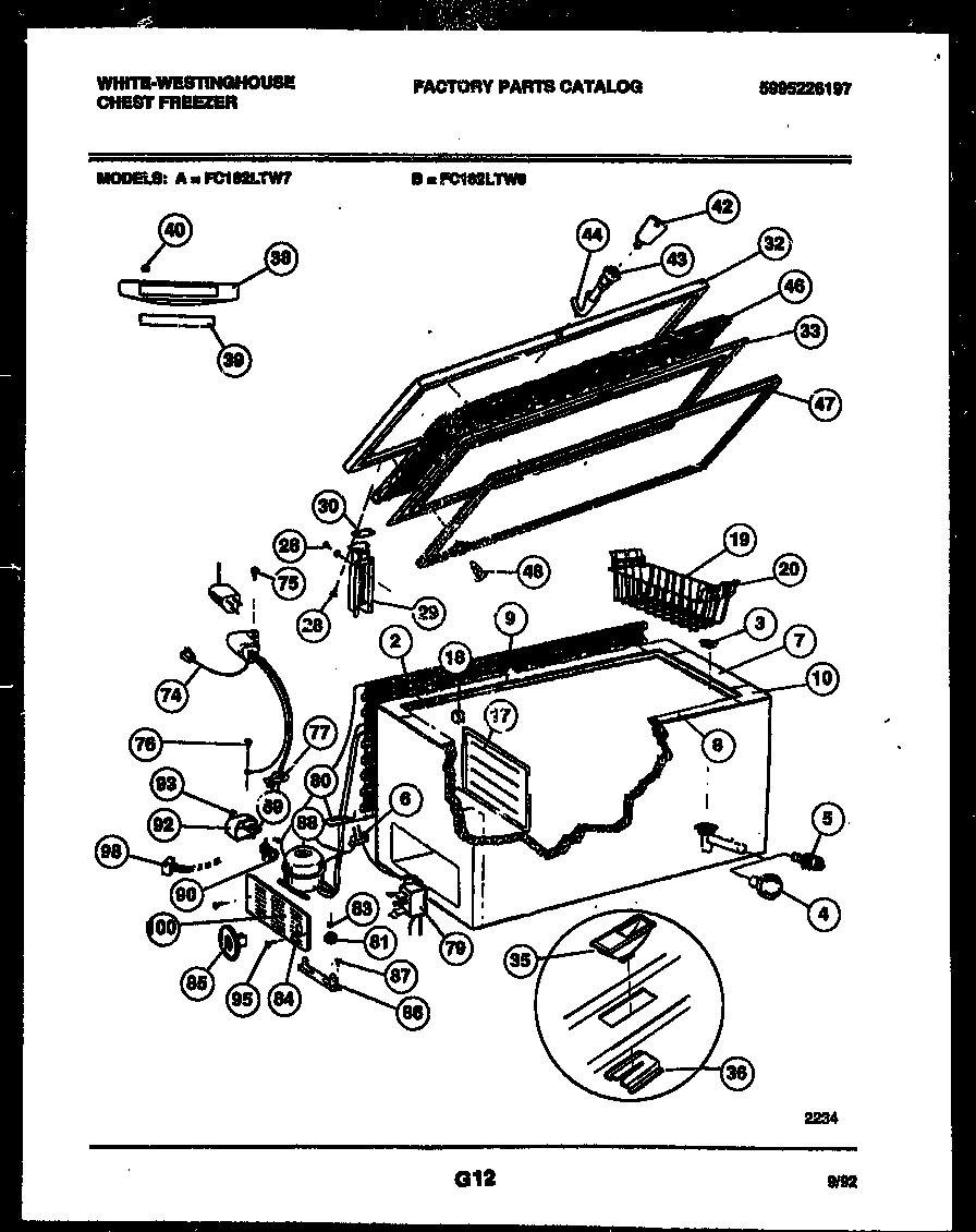02 - CHEST FREEZER PARTS