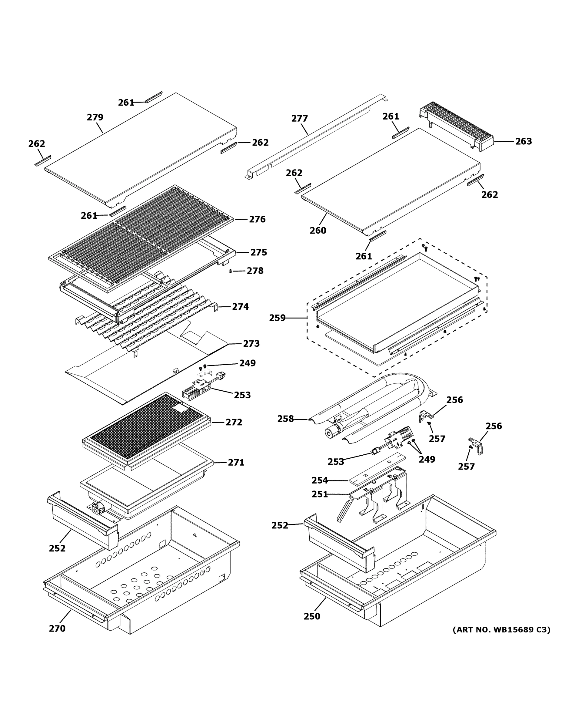 GRILL & GRIDDLE ASSEMBLY