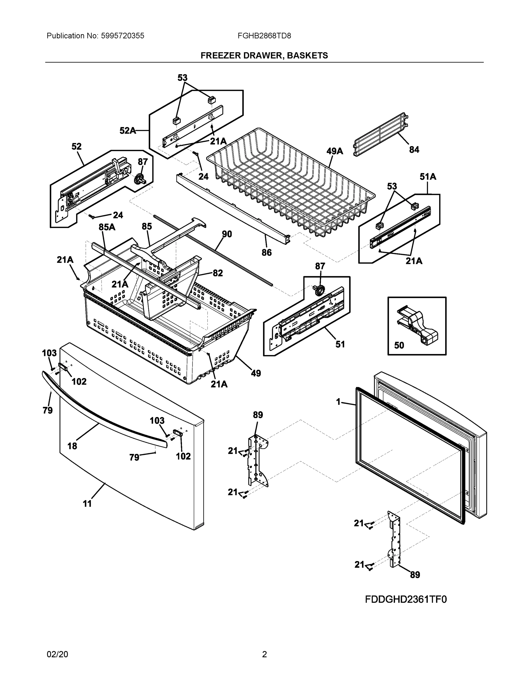 02 - FREEZER DRAWER, BASKETS