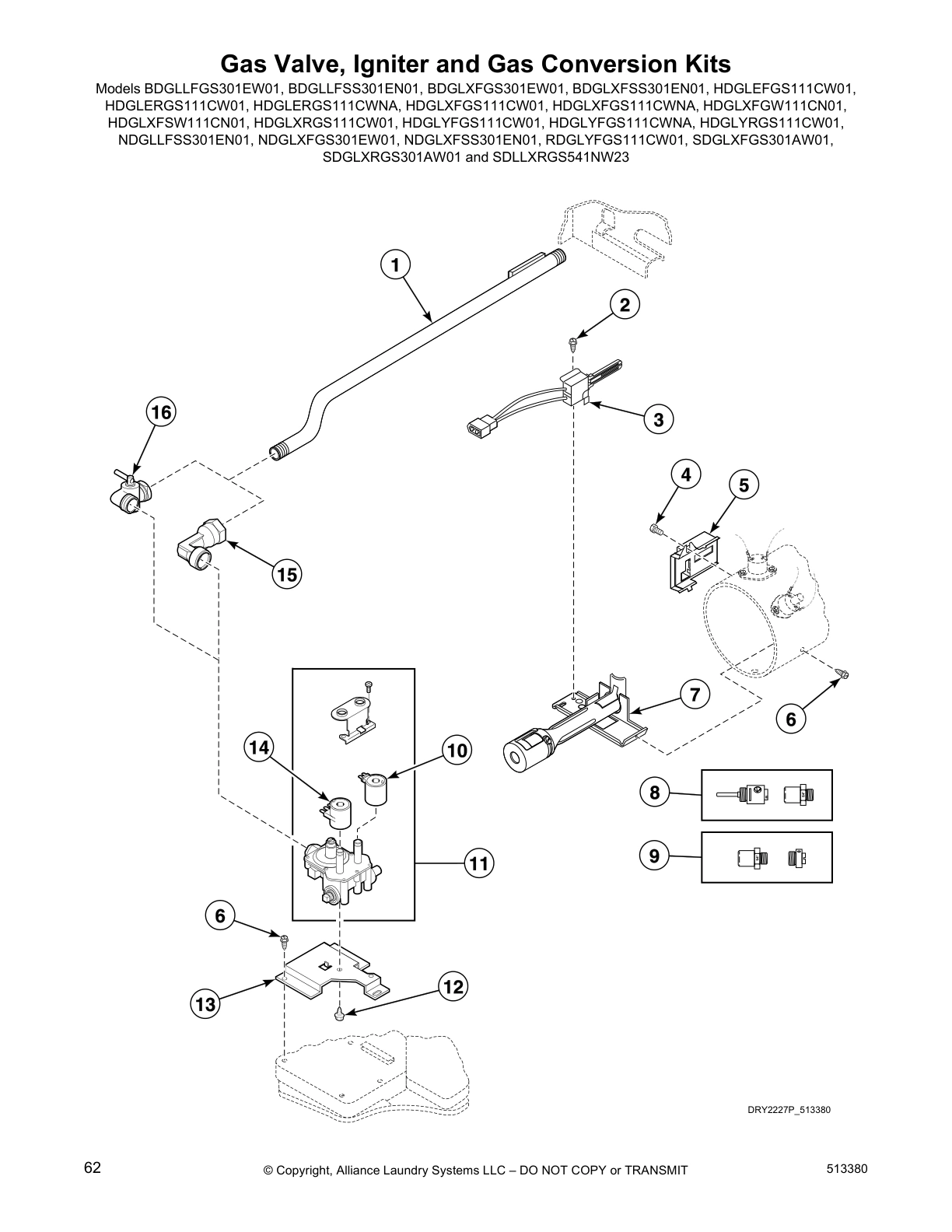 Gas Valve, Igniter and Gas Conversion Kits