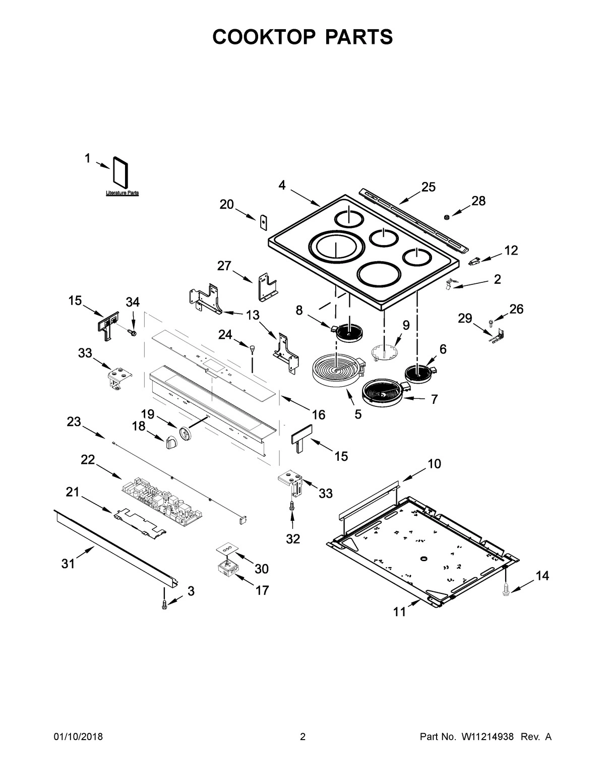 02 - COOKTOP PARTS