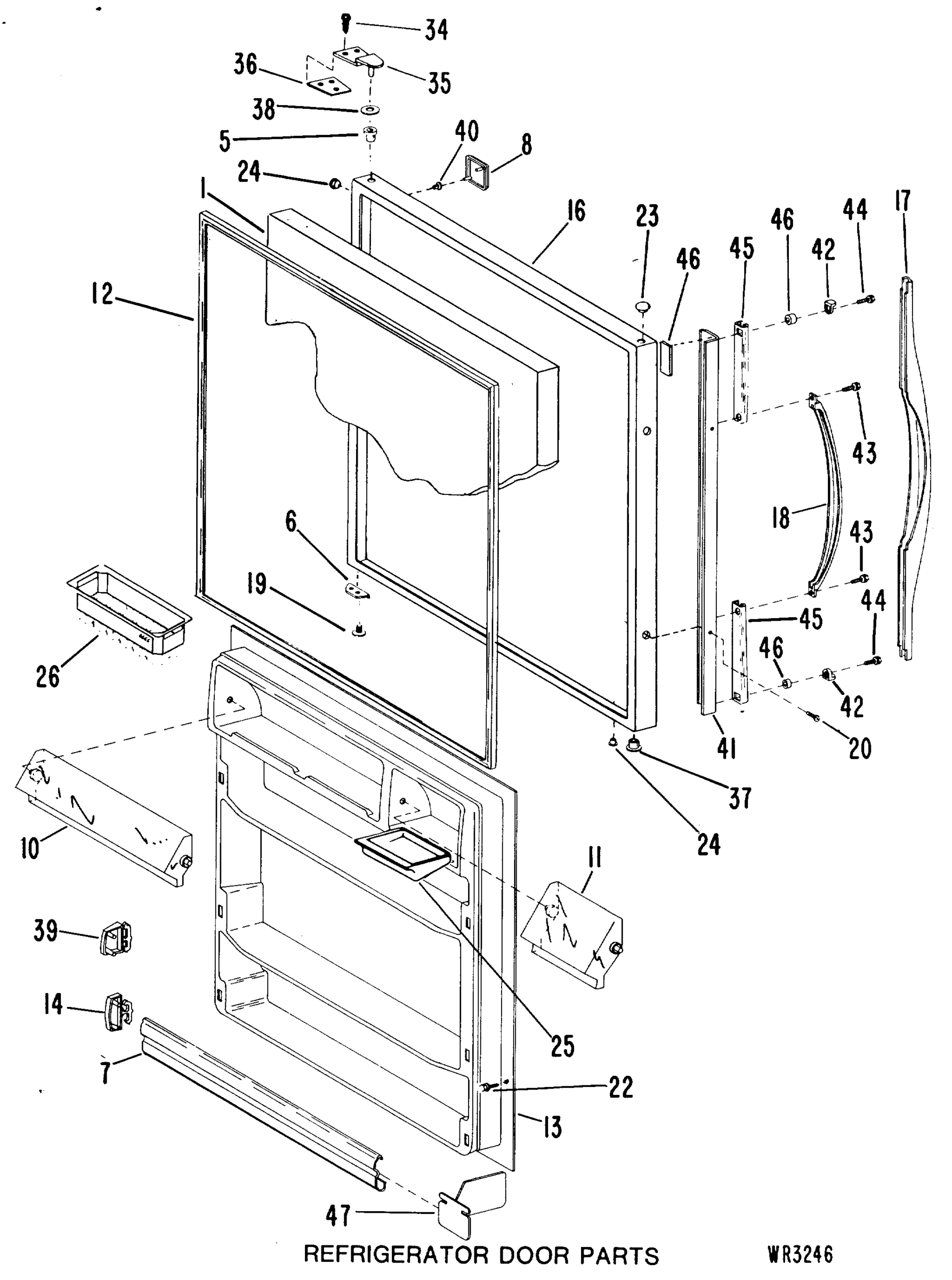 REFRIGERATOR DOOR PARTS