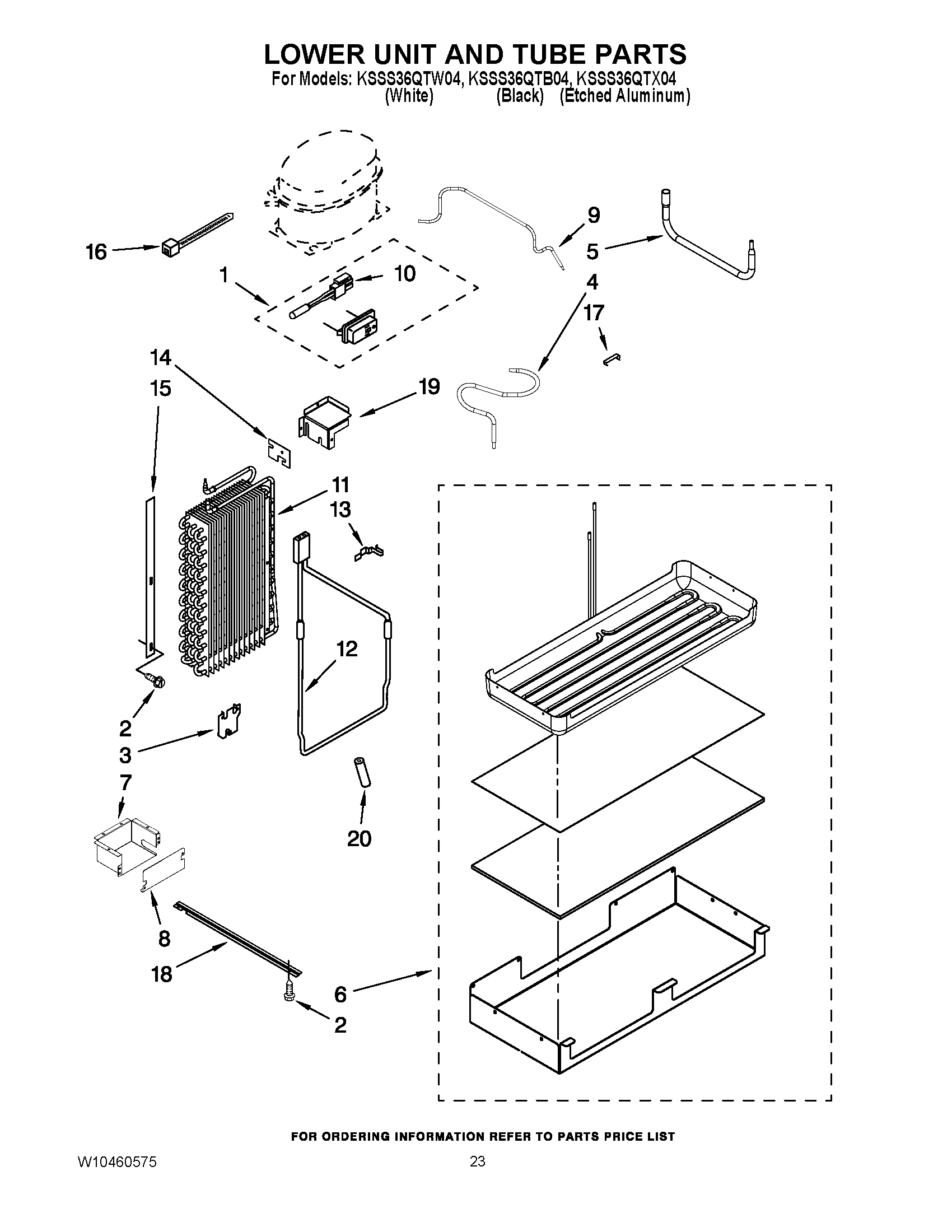 14 - LOWER UNIT AND TUBE PARTS