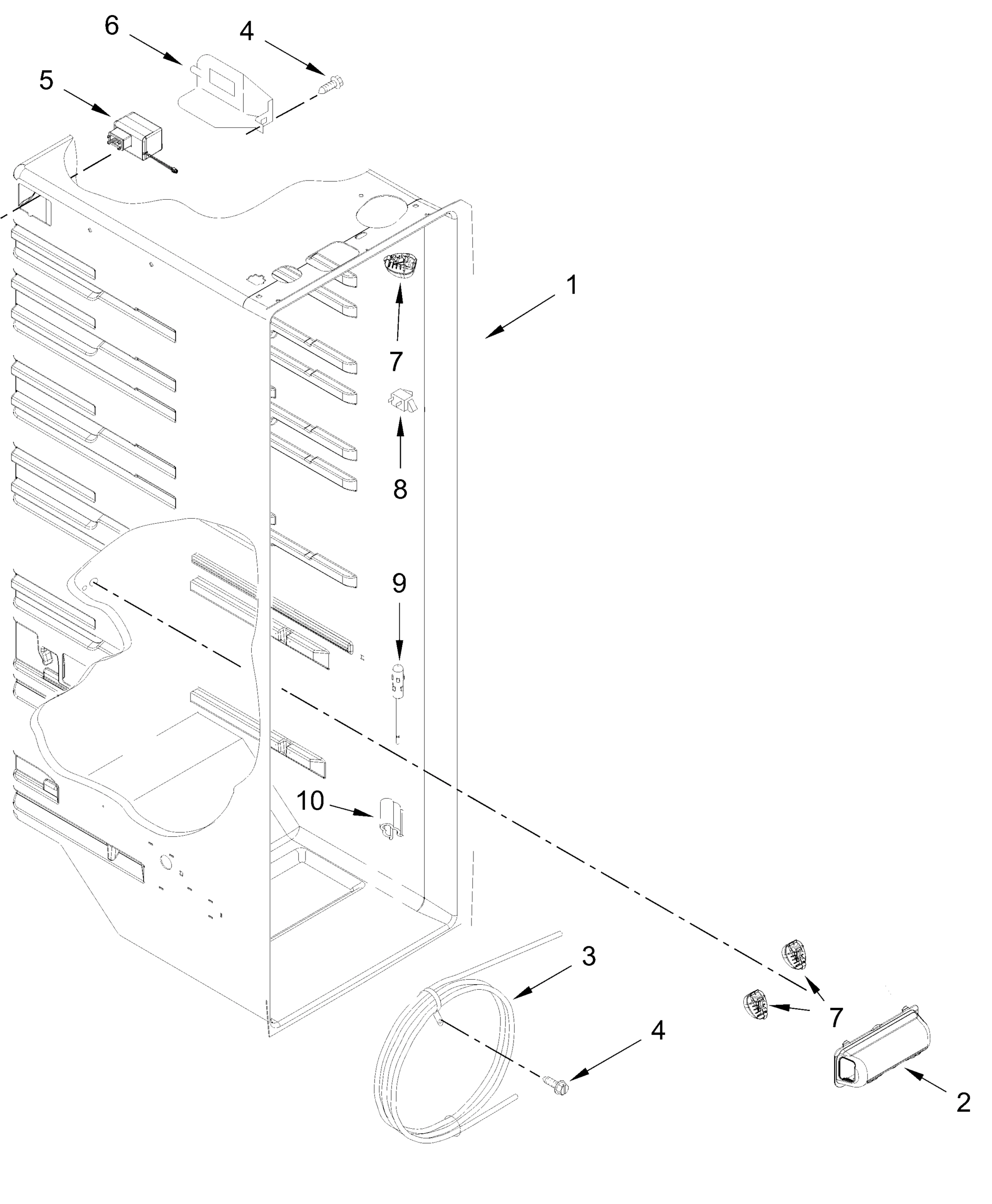REFRIGERATOR LINER PARTS