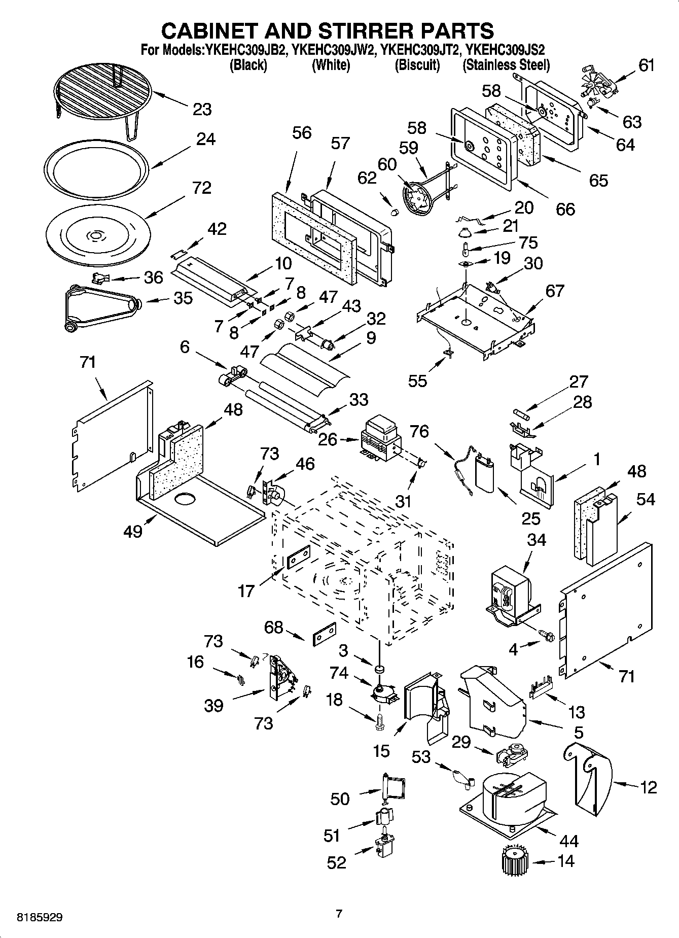 06 - CABINET AND STIRRER PARTS