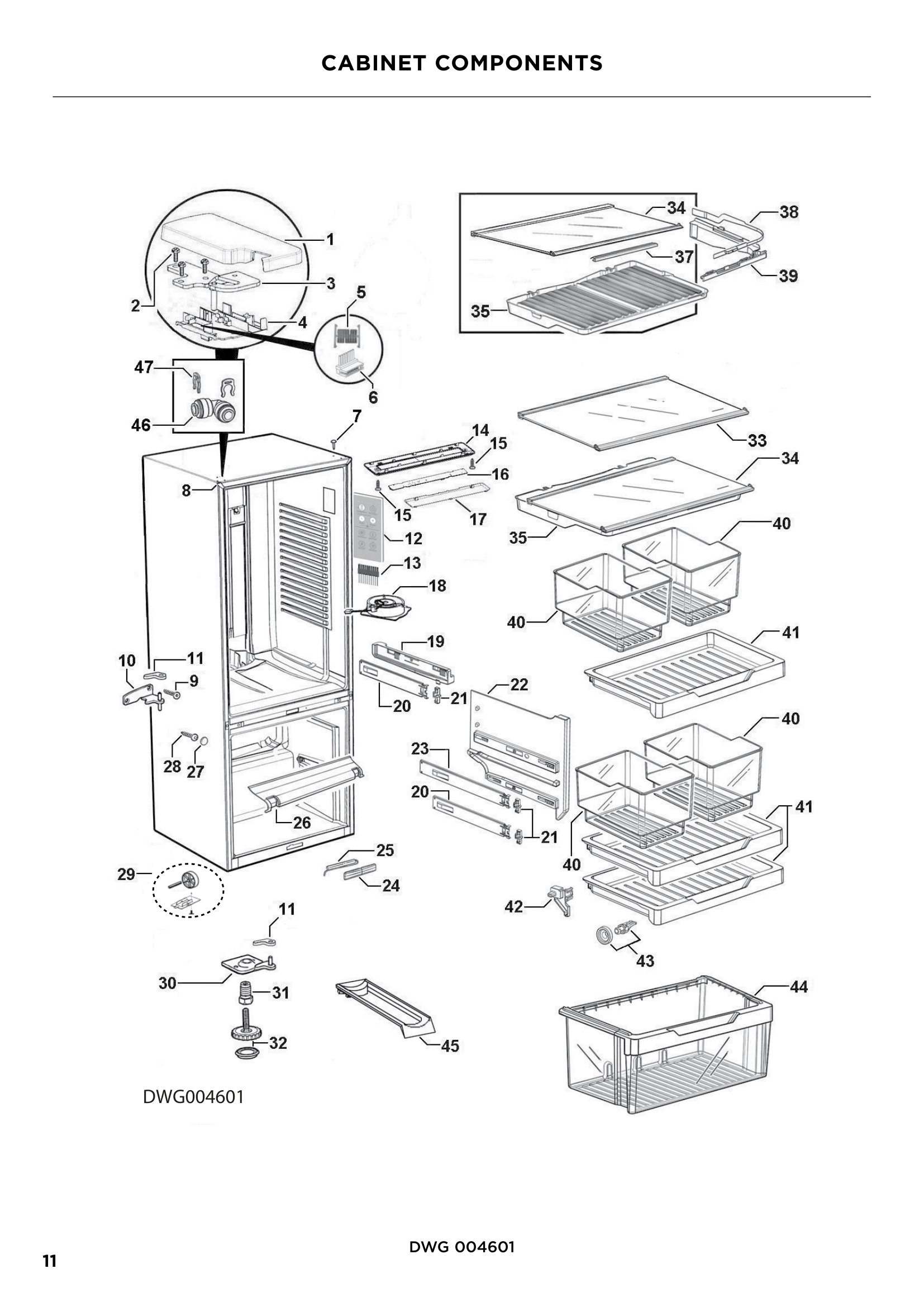 CABINET COMPONENTS