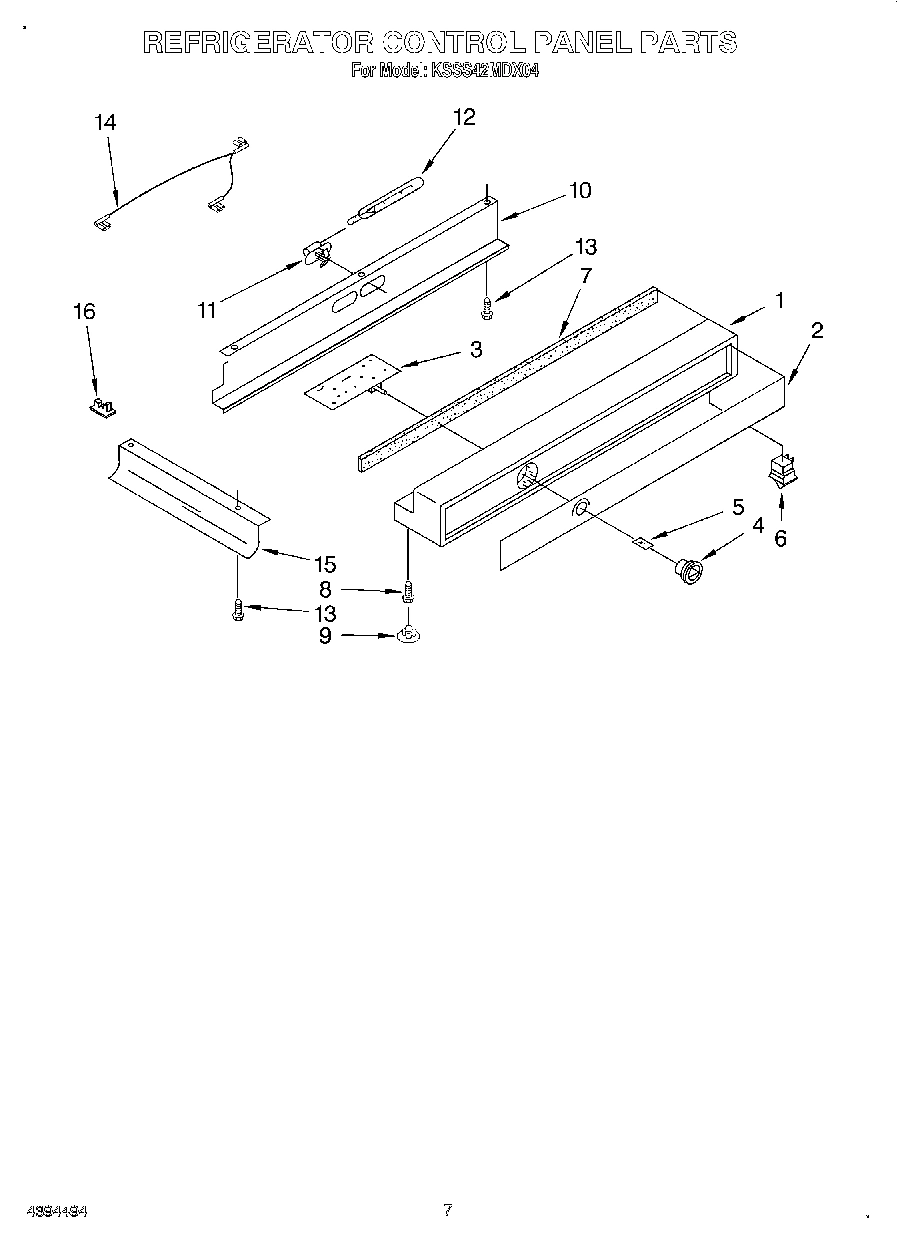 05 - REFRIGERATOR CONTROL PANEL