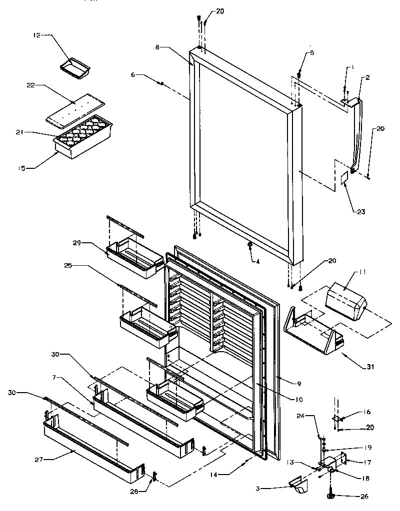 10 - REF DOOR ASSY