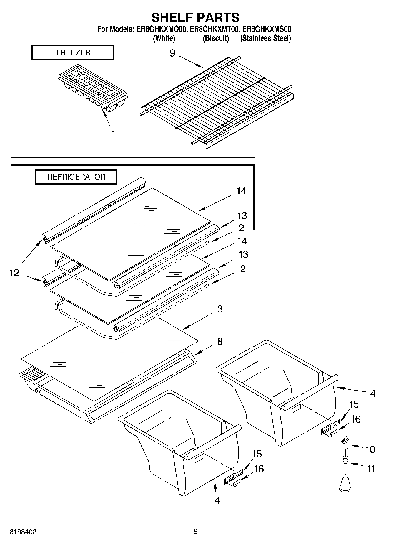 05 - SHELF PARTS, OPTIONAL PARTS