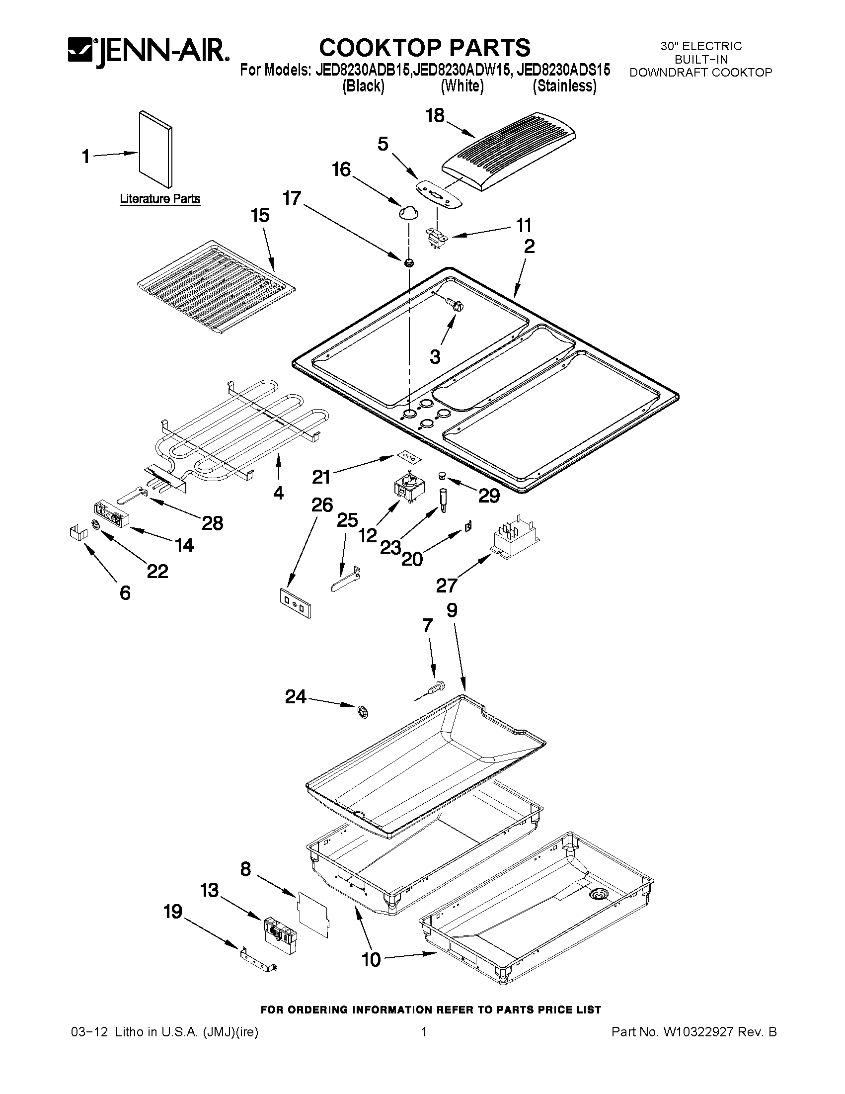 01 - COOKTOP PARTS