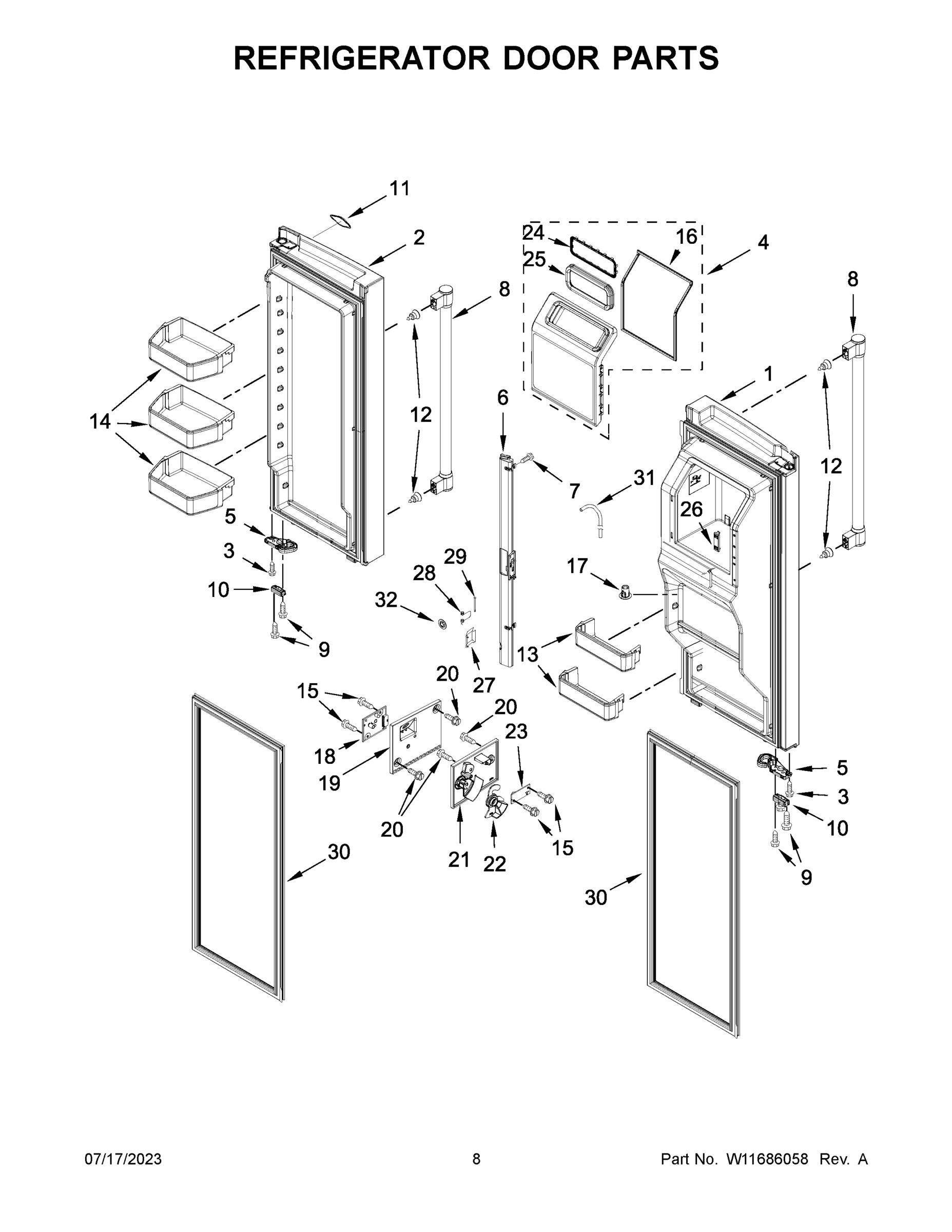 05 - REFRIGERATOR DOOR PARTS
