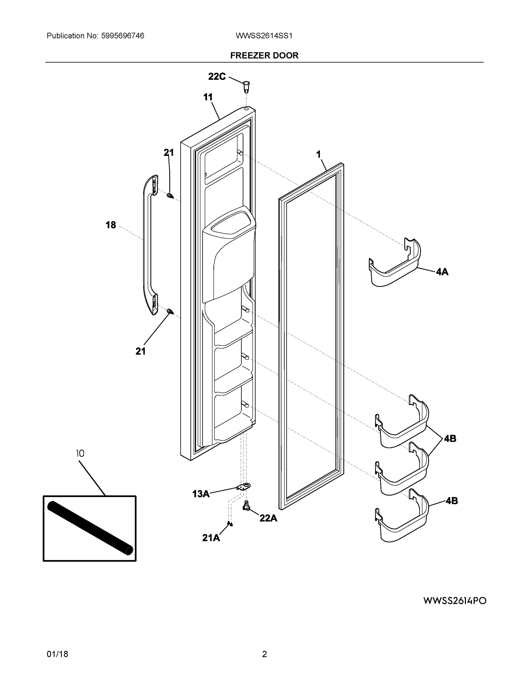 02 - FREEZER DOOR