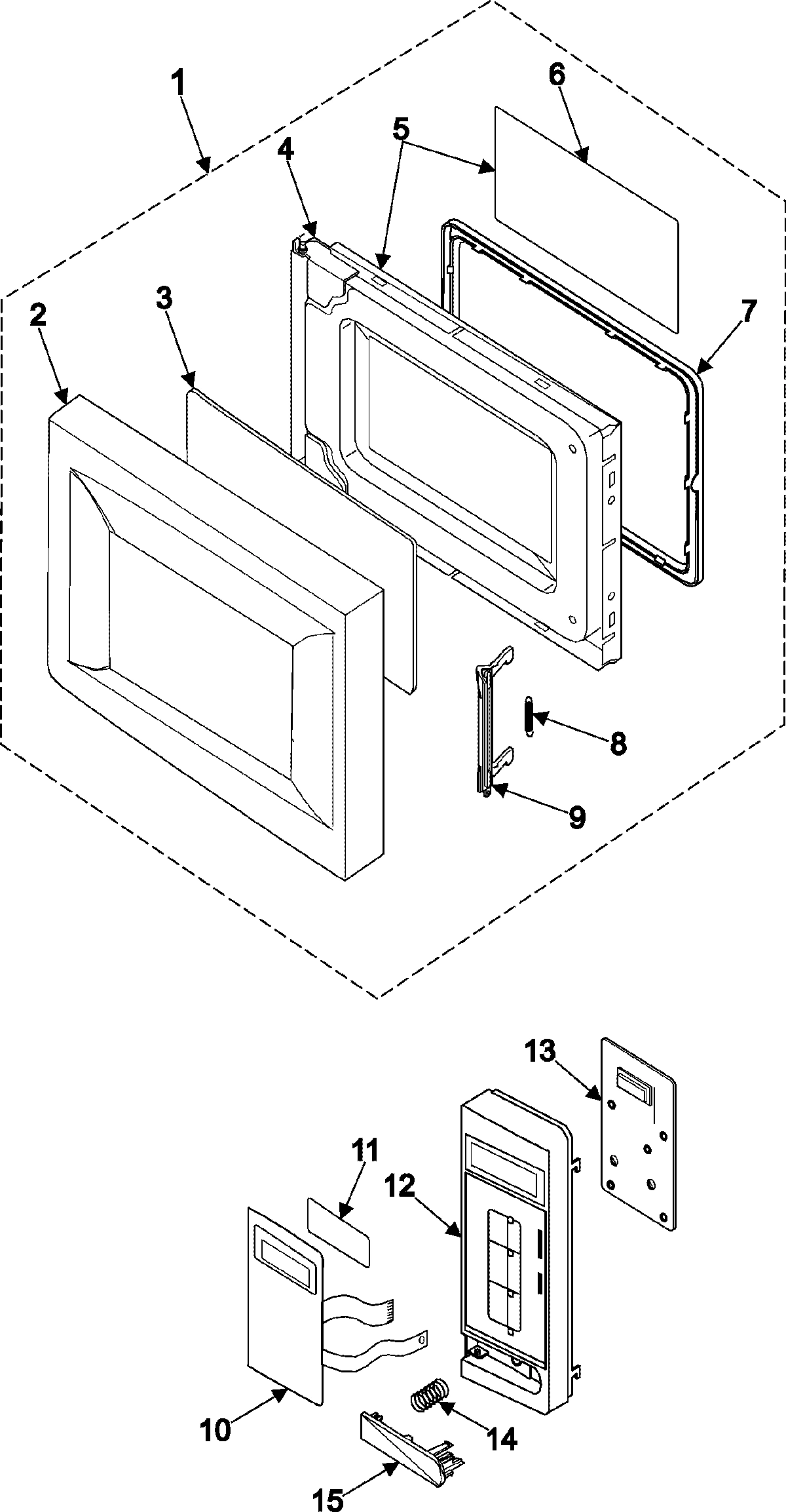 02 - CONTROL PANEL/DOOR ASSEMBLY