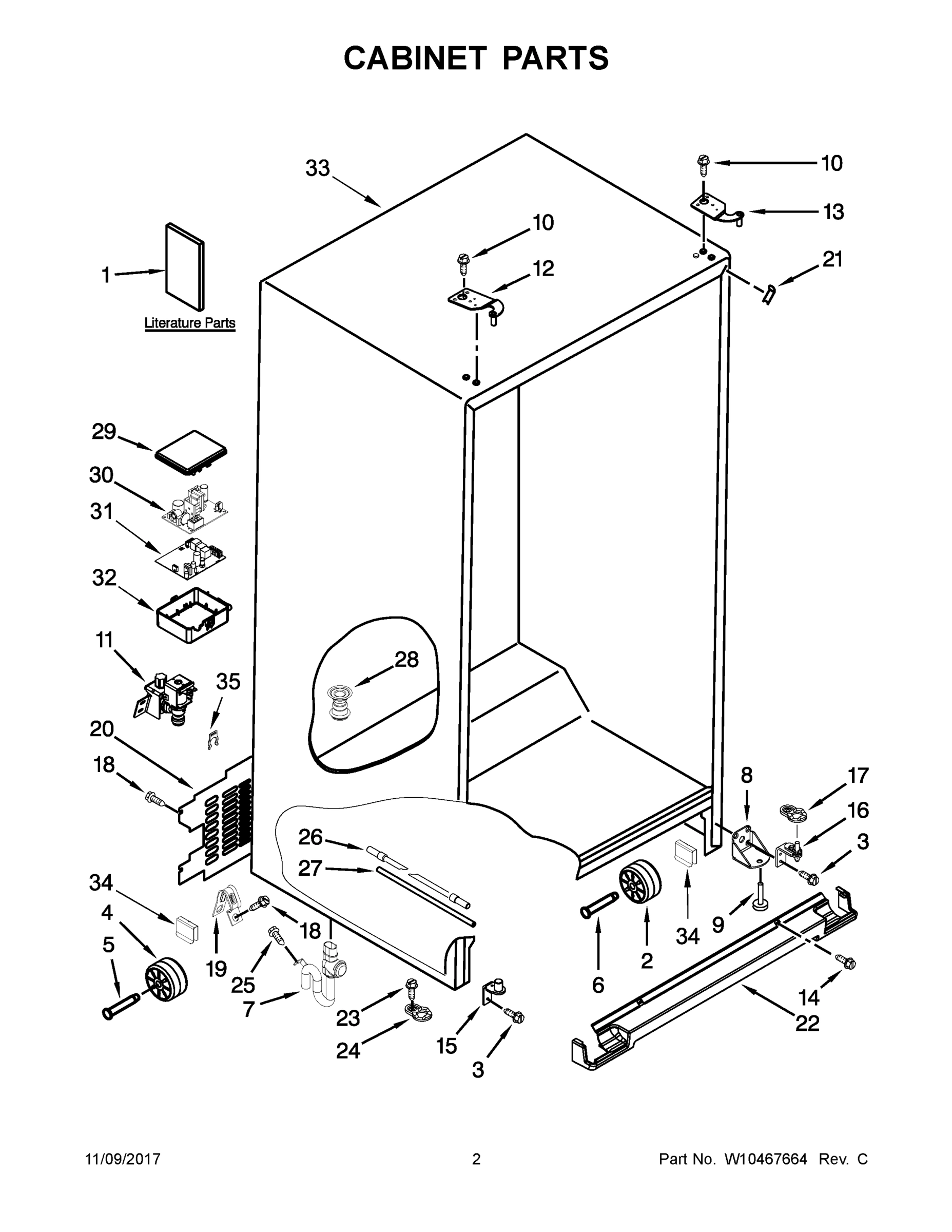 02 - CABINET PARTS