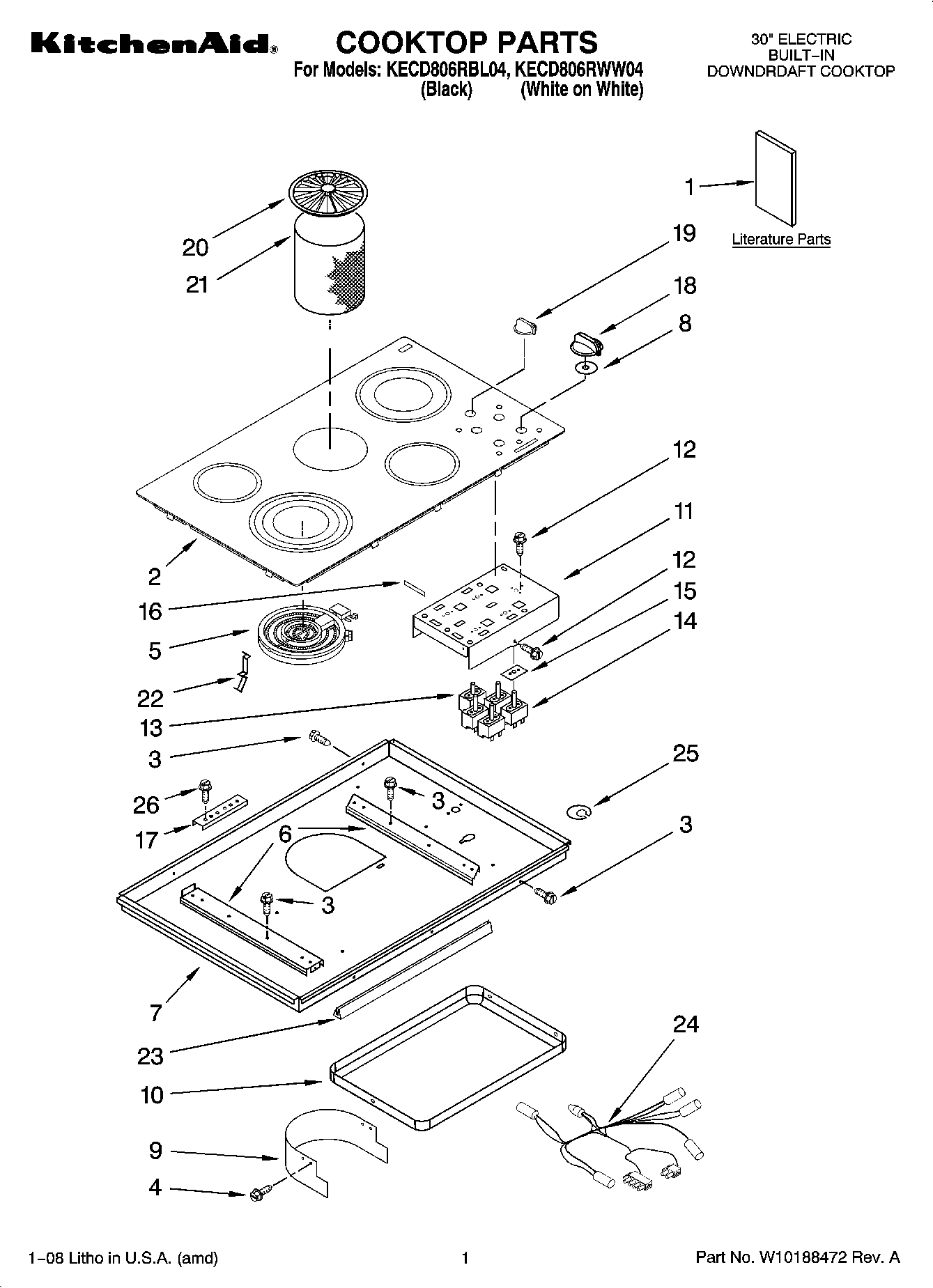01 - COOKTOP PARTS