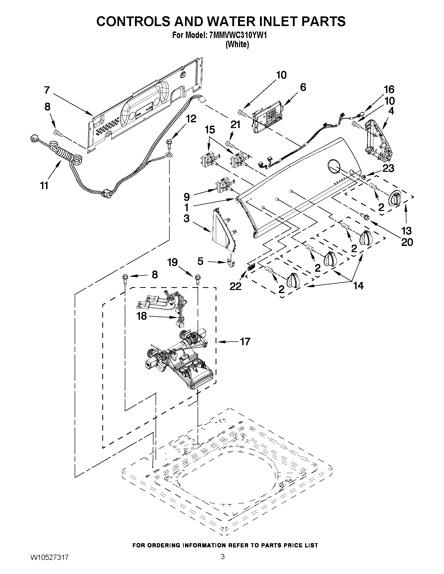 02 - CONTROLS AND WATER INLET PARTS
