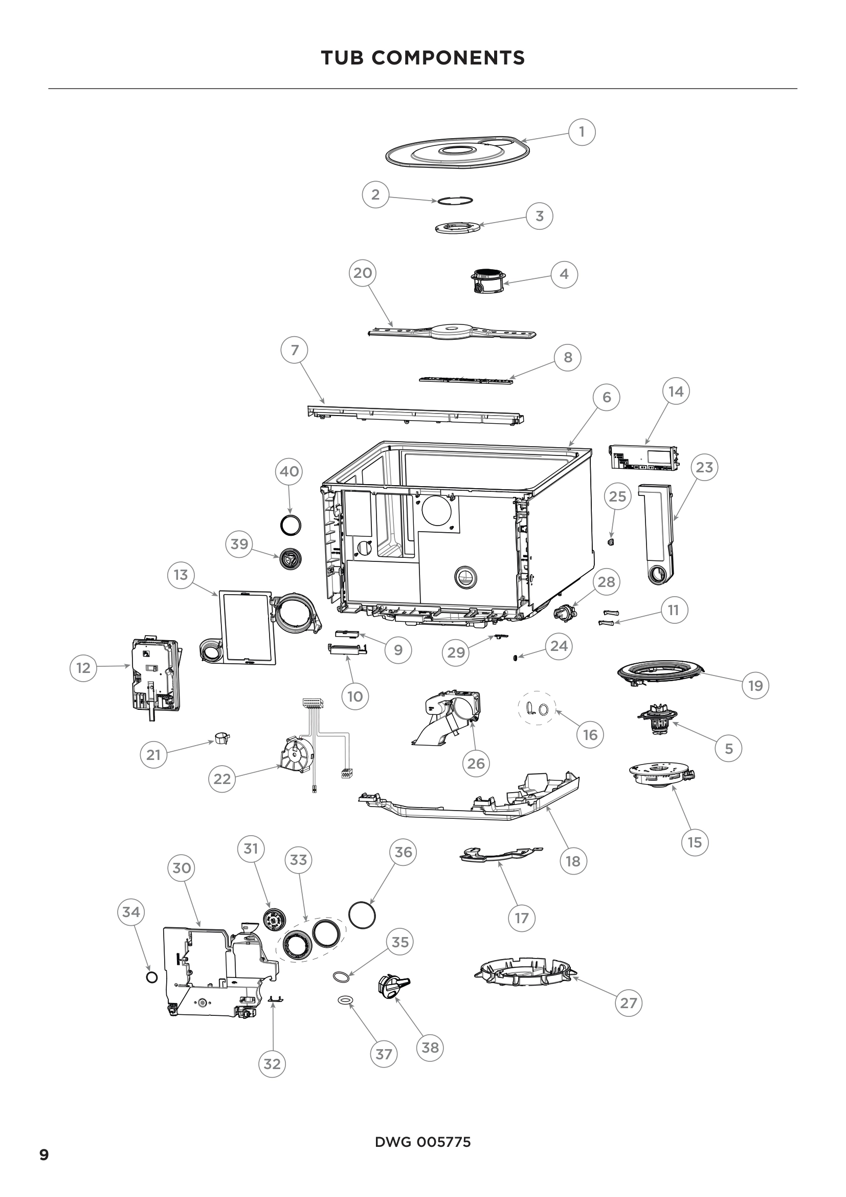 TUB COMPONENTS