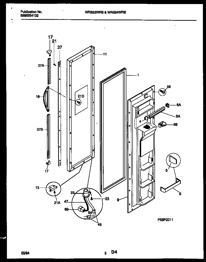 02 - FREEZER DOOR PARTS