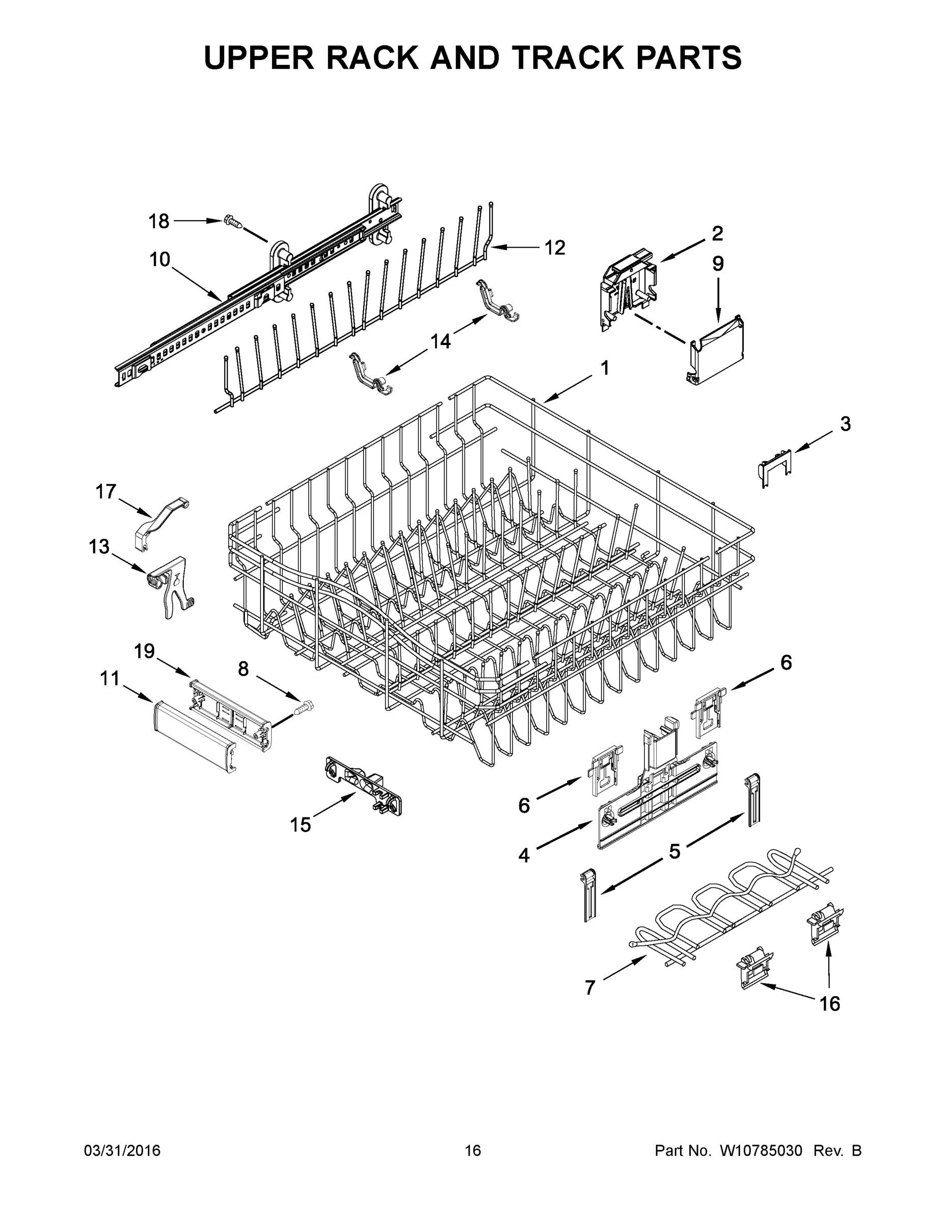 09 - UPPER RACK AND TRACK PARTS