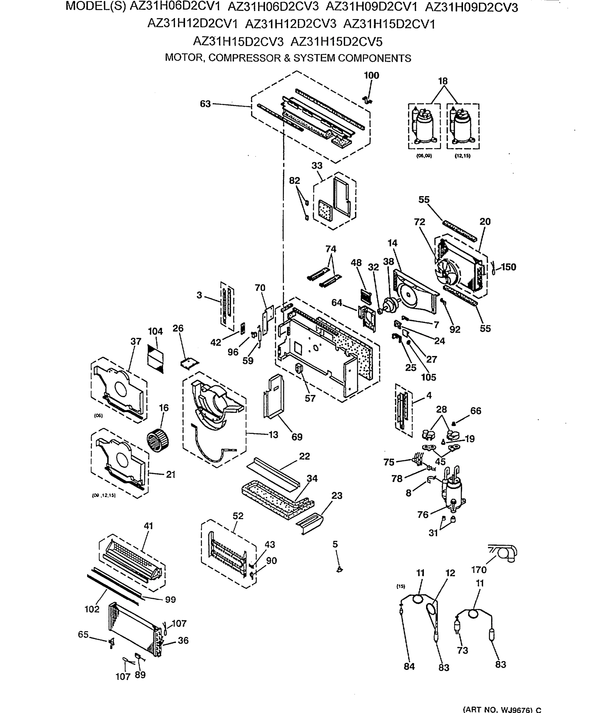 MOTOR, COMPRESSOR & SYSTEM COMPONENTS