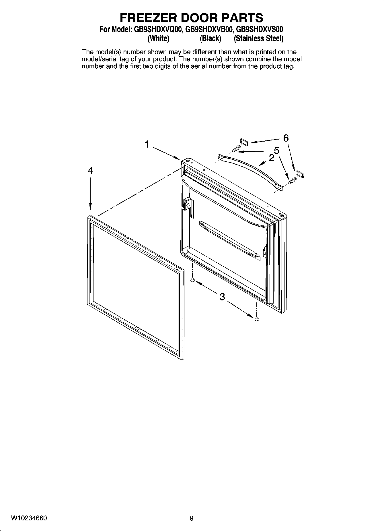 05 - FREEZER DOOR PARTS