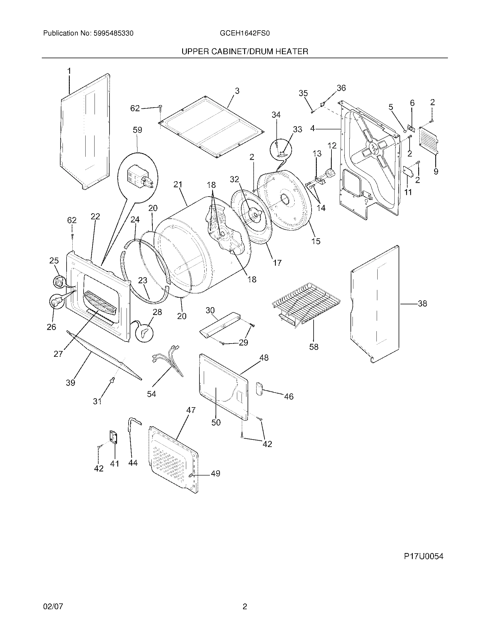 03 - UPPER CABINET/DRUM HEATER