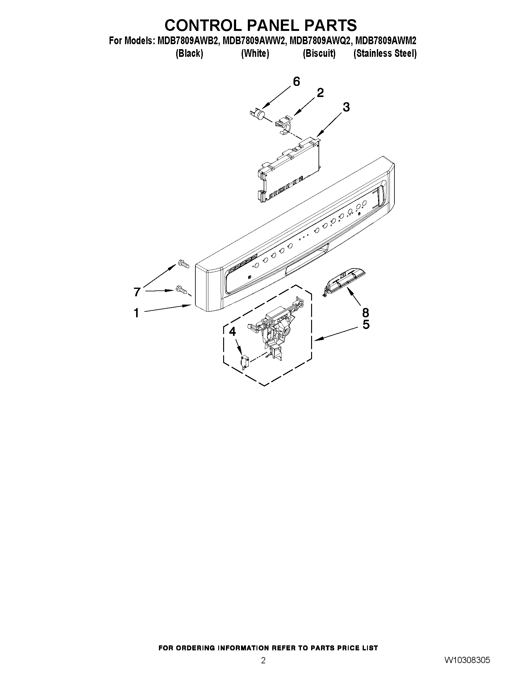 02 - CONTROL PANEL PARTS