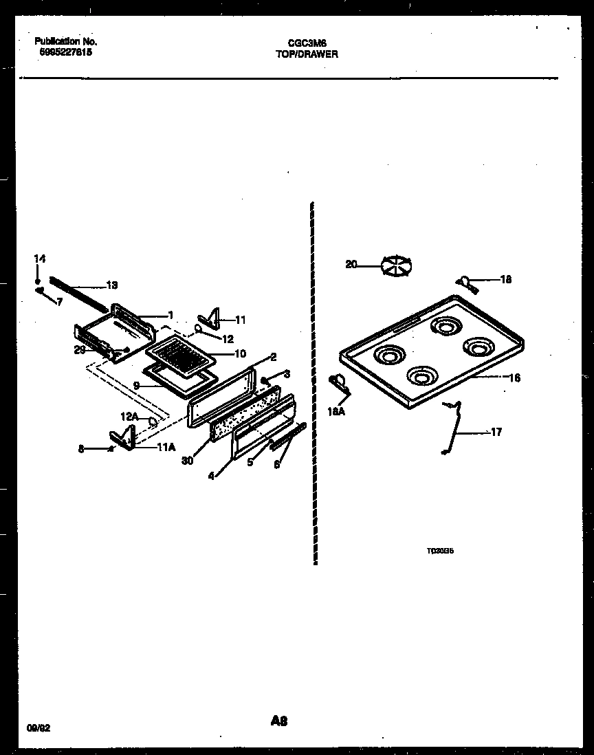 05 - COOKTOP AND BROILER DRAWER PARTS