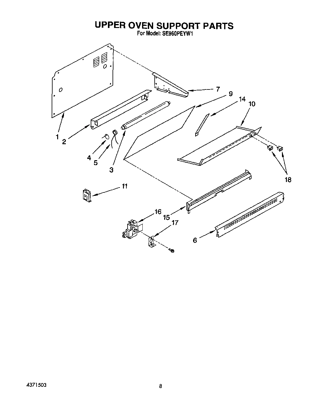 06 - UPPER OVEN SUPPORT