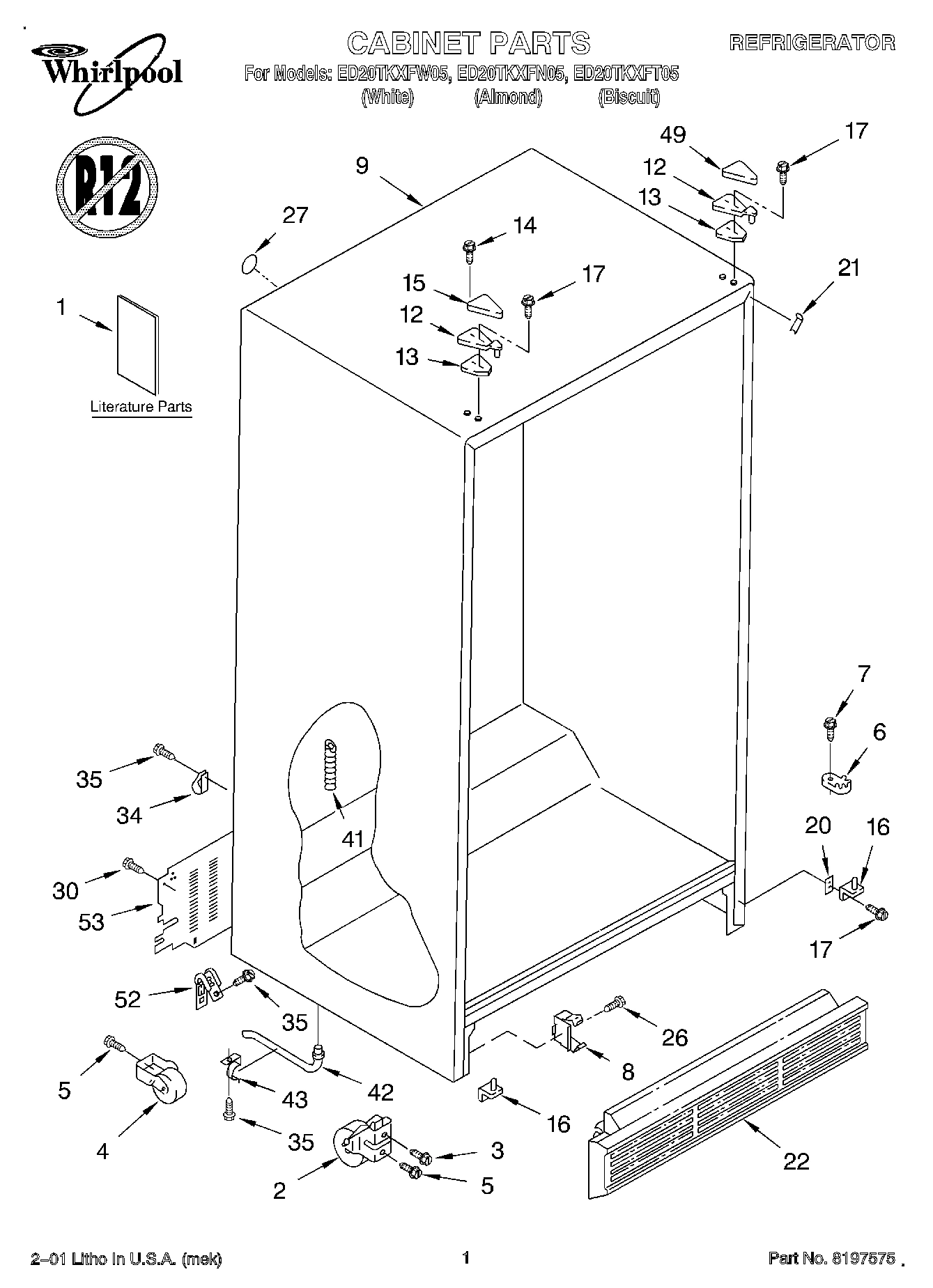 01 - CABINET, LITERATURE