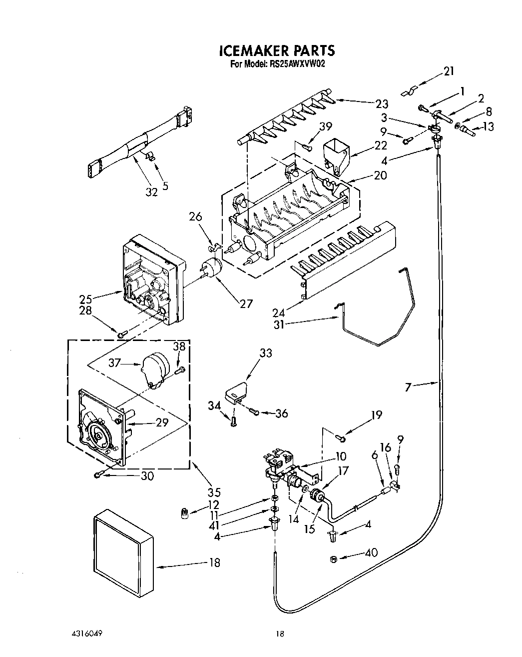 13 - ICEMAKER, LIT/OPTIONAL