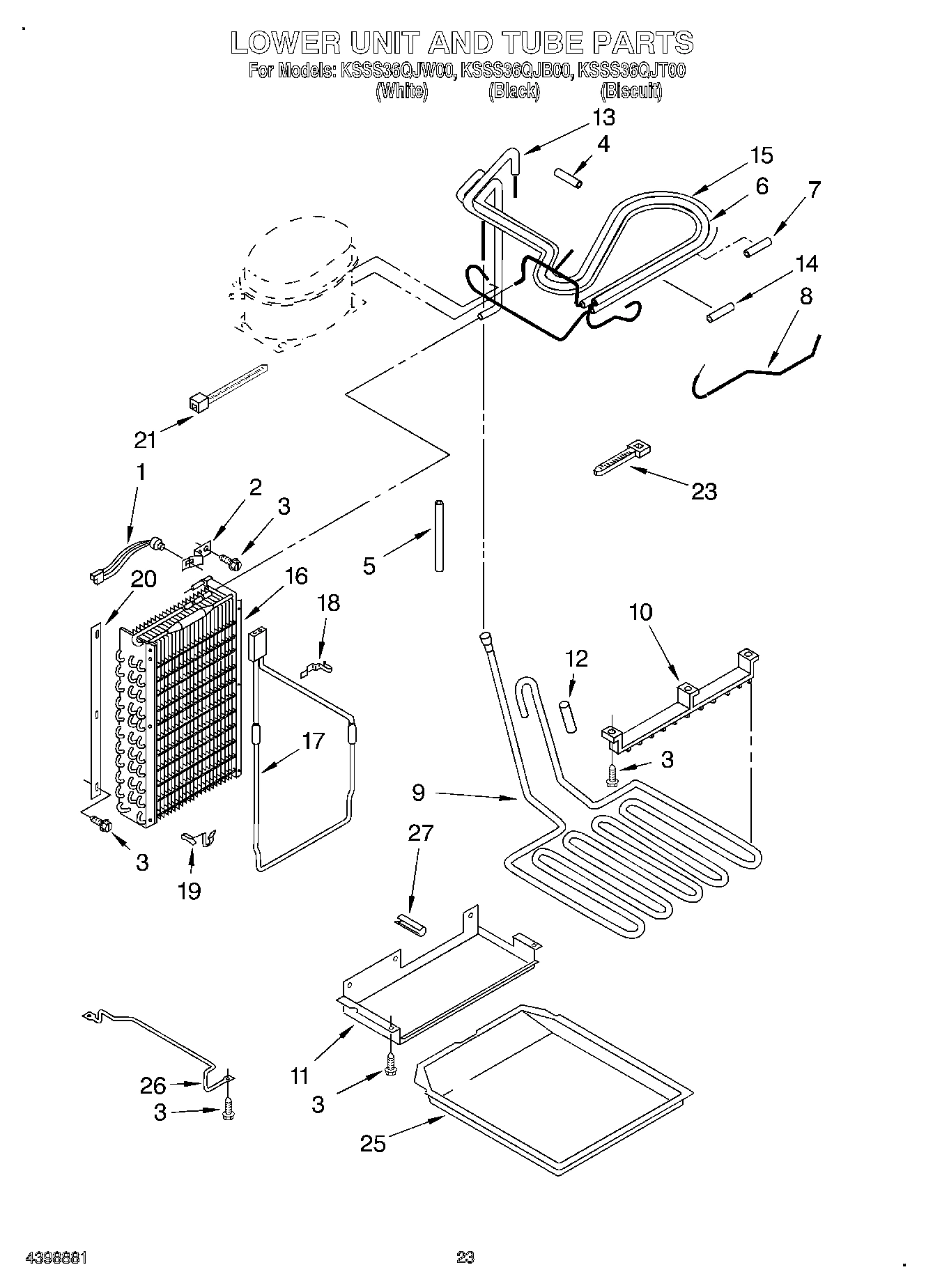 15 - LOWER UNIT AND TUBE