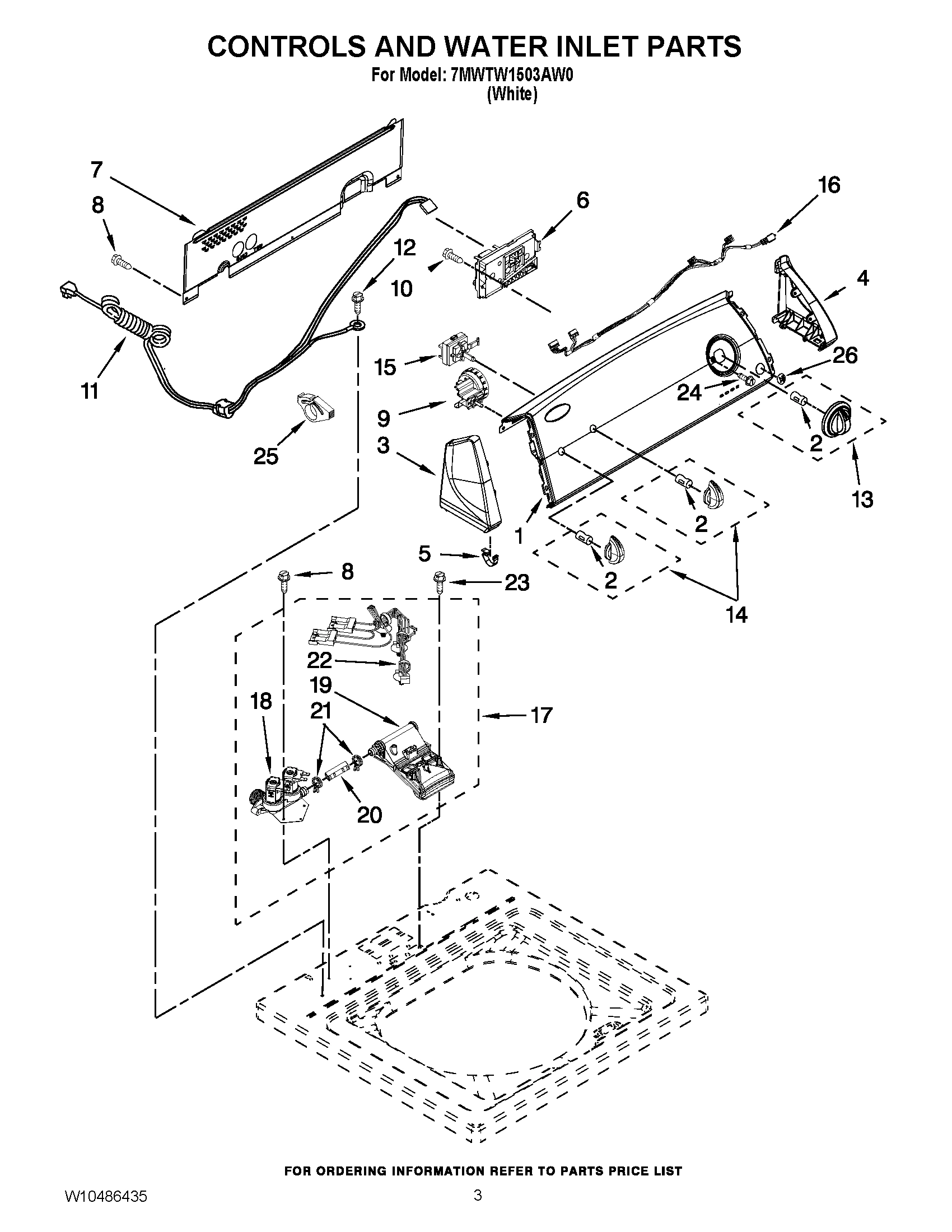 02 - CONTROLS AND WATER INLET PARTS