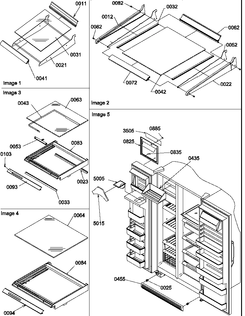 12 - SHELVING, CRISPER ASSEMBLIES & TOE GRILL