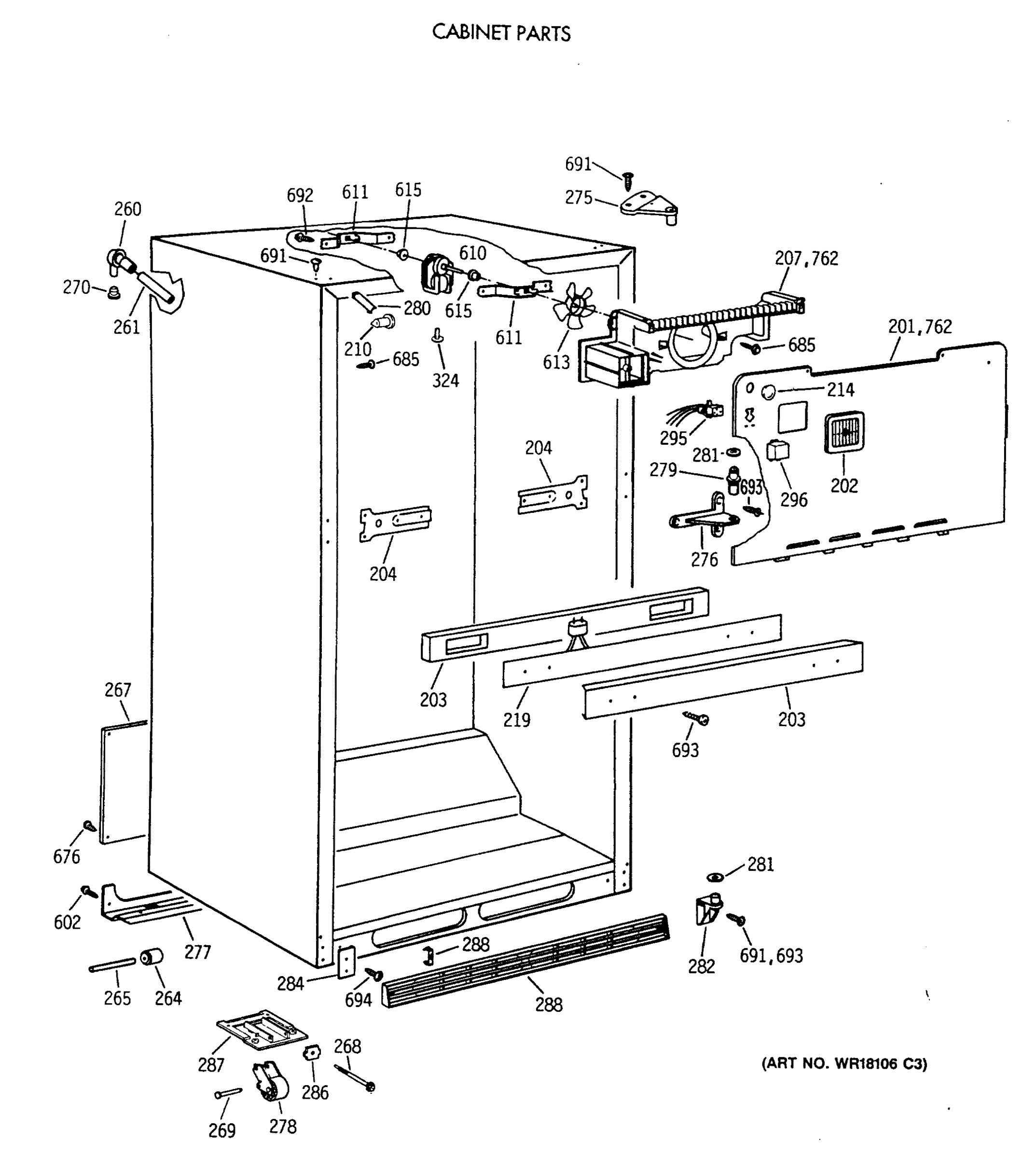 CABINET PARTS