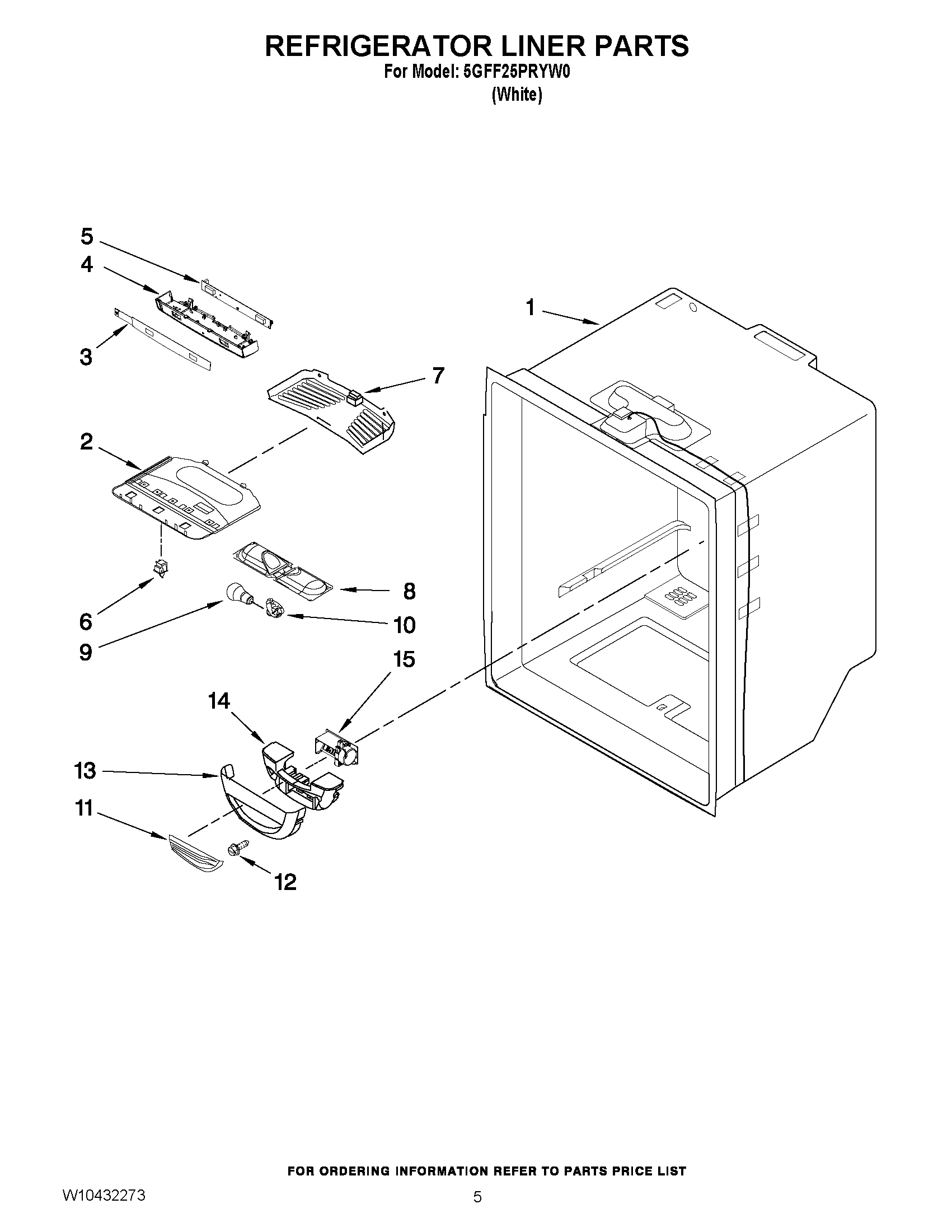 03 - REFRIGERATOR LINER PARTS