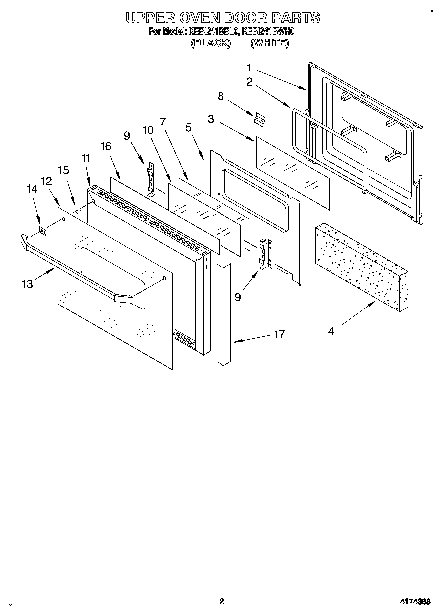 02 - UPPER OVEN DOOR