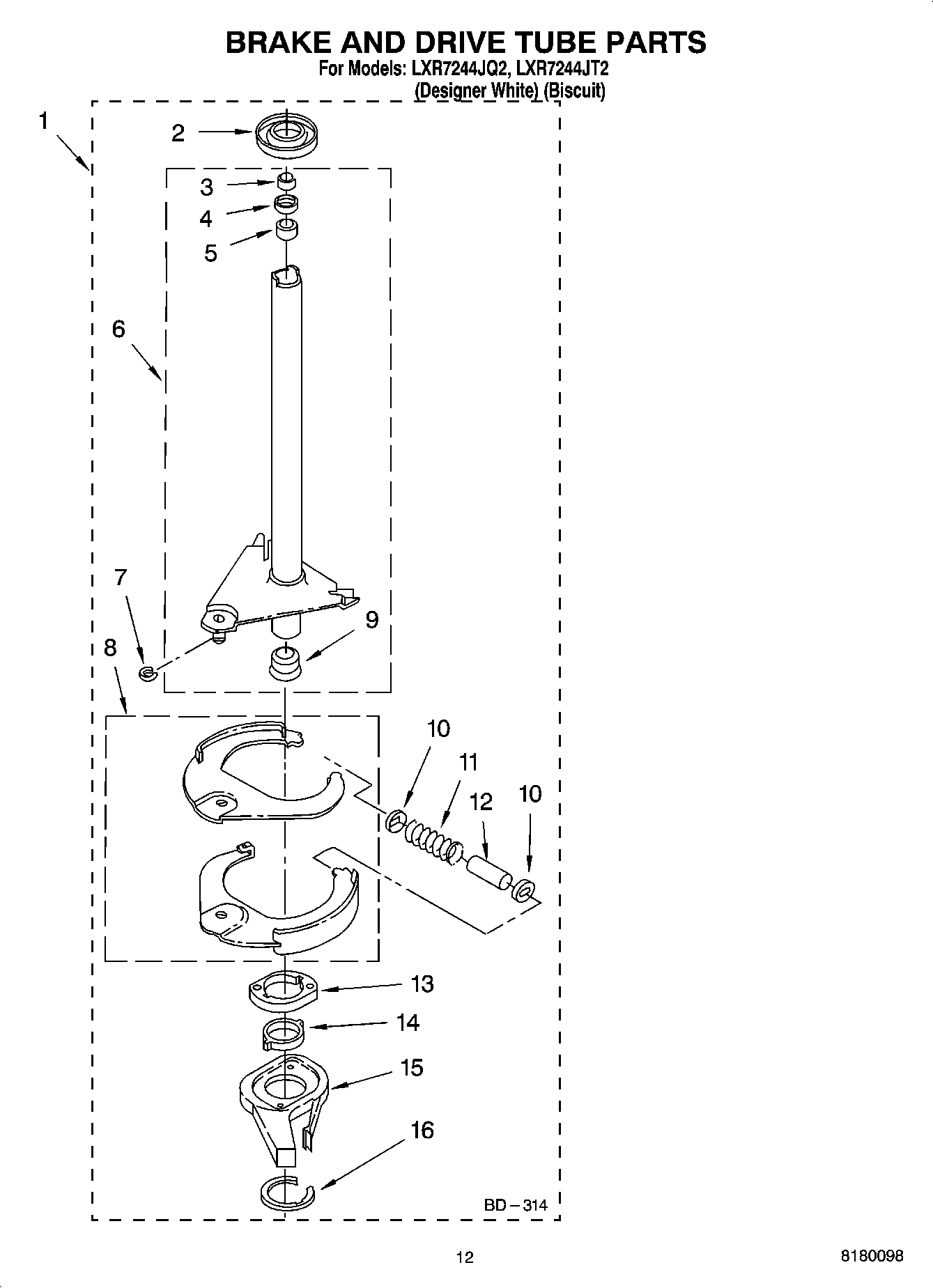 08 - BRAKE AND DRIVE TUBE PARTS
