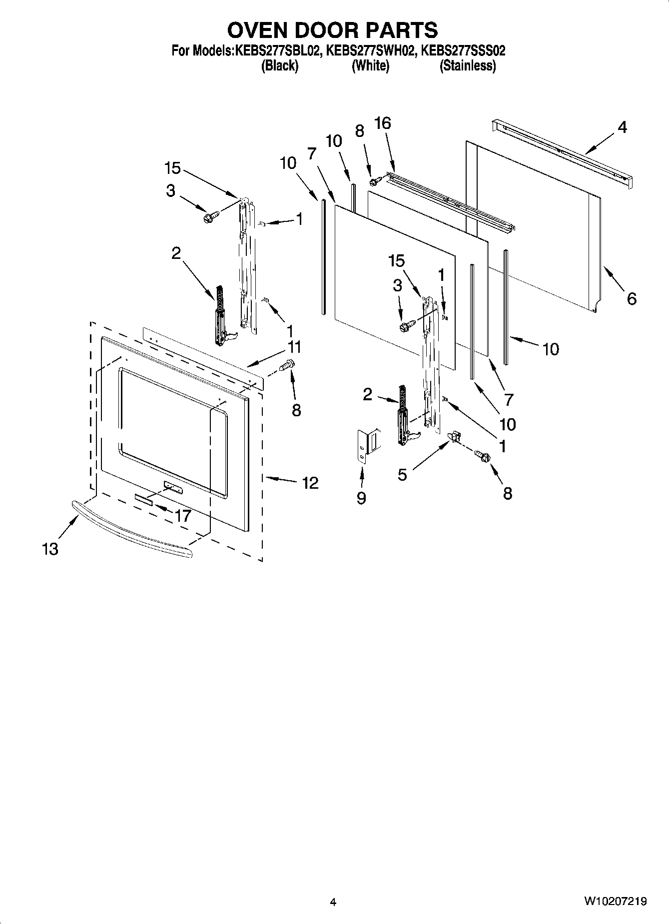 03 - OVEN DOOR PARTS