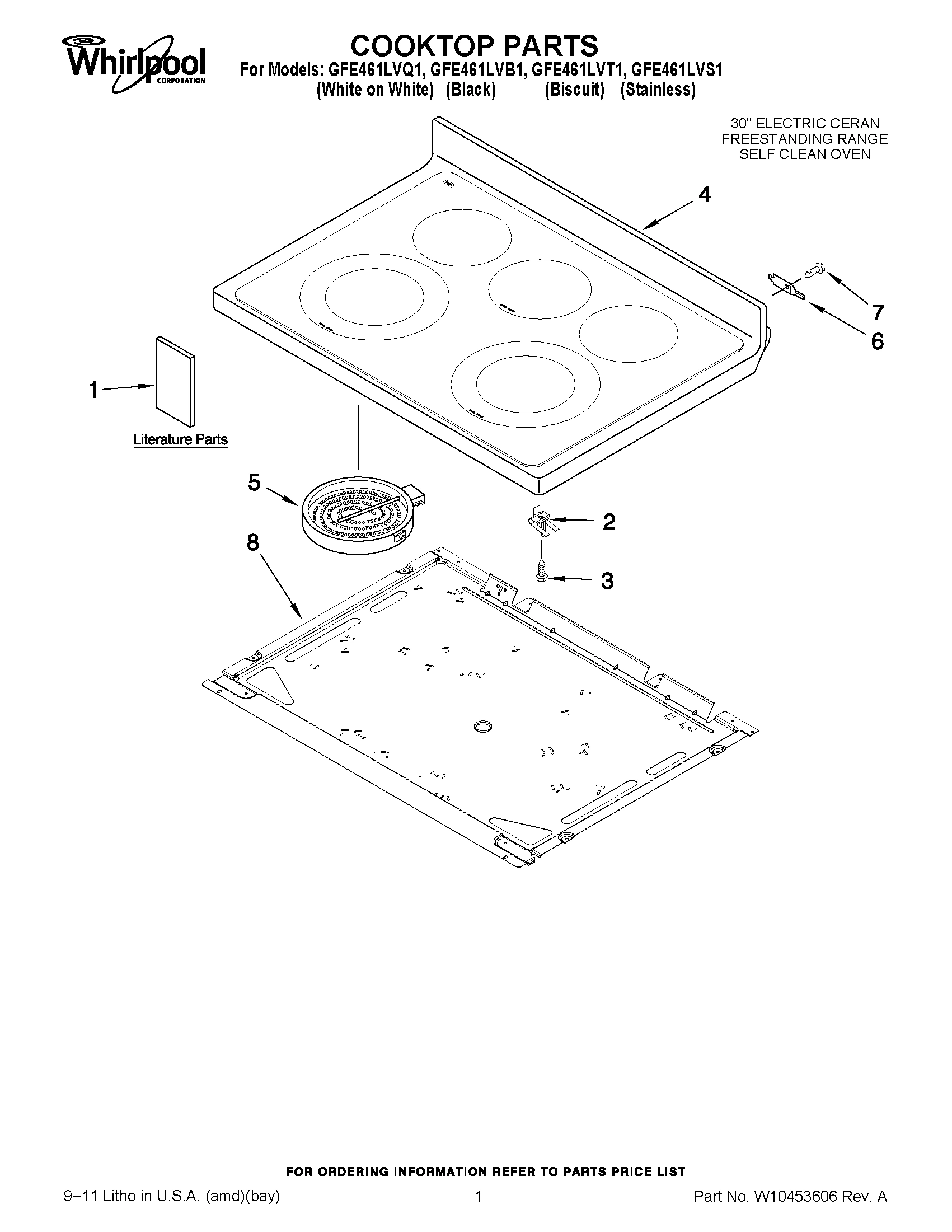 01 - COOKTOP PARTS