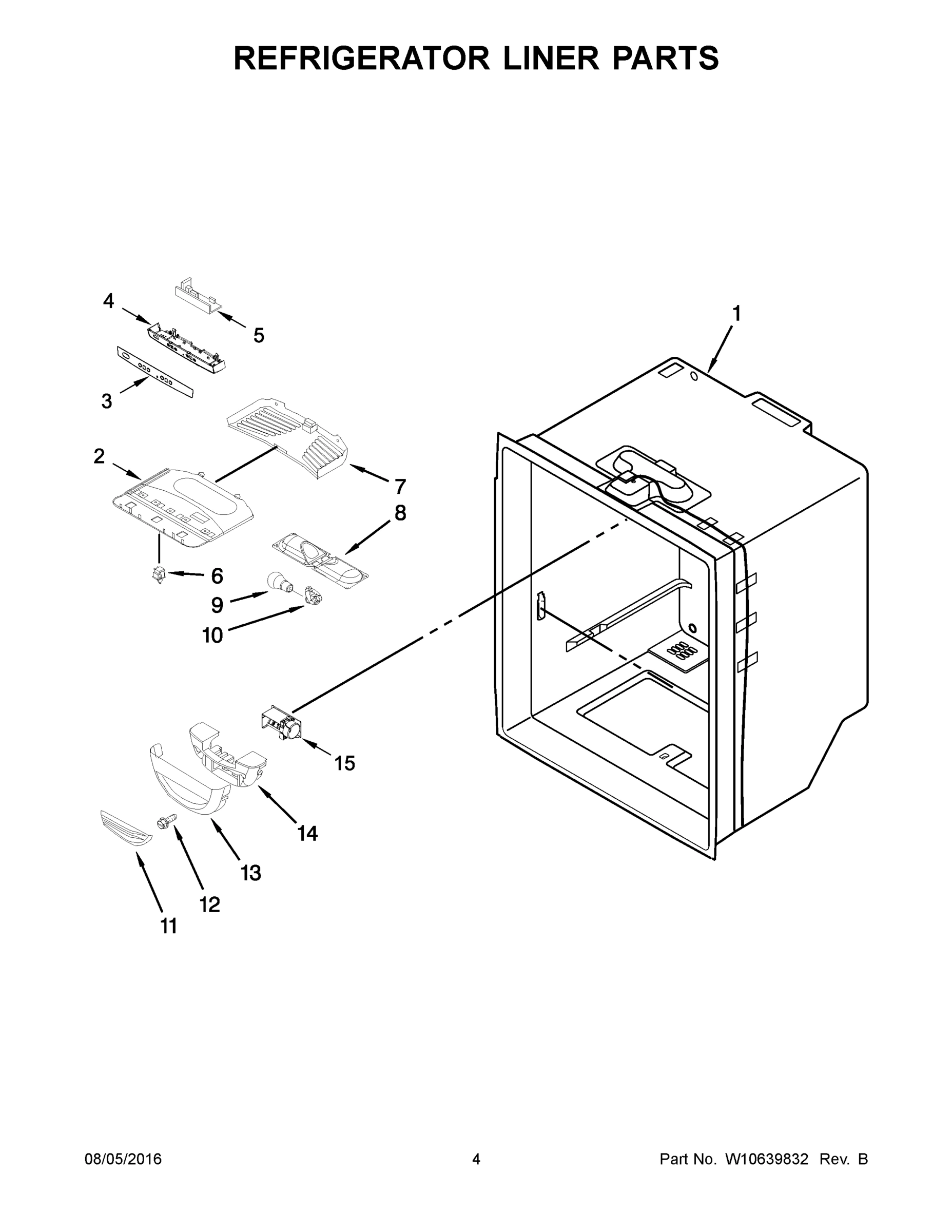 03 - REFRIGERATOR LINER PARTS