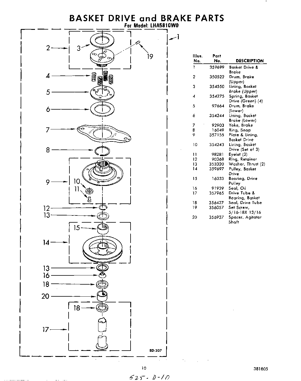 07 - BASKET DRIVE AND BRAKE