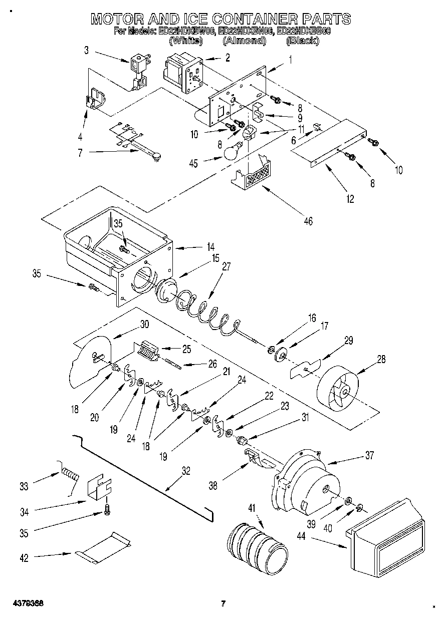 06 - MOTOR AND ICE CONTAINER