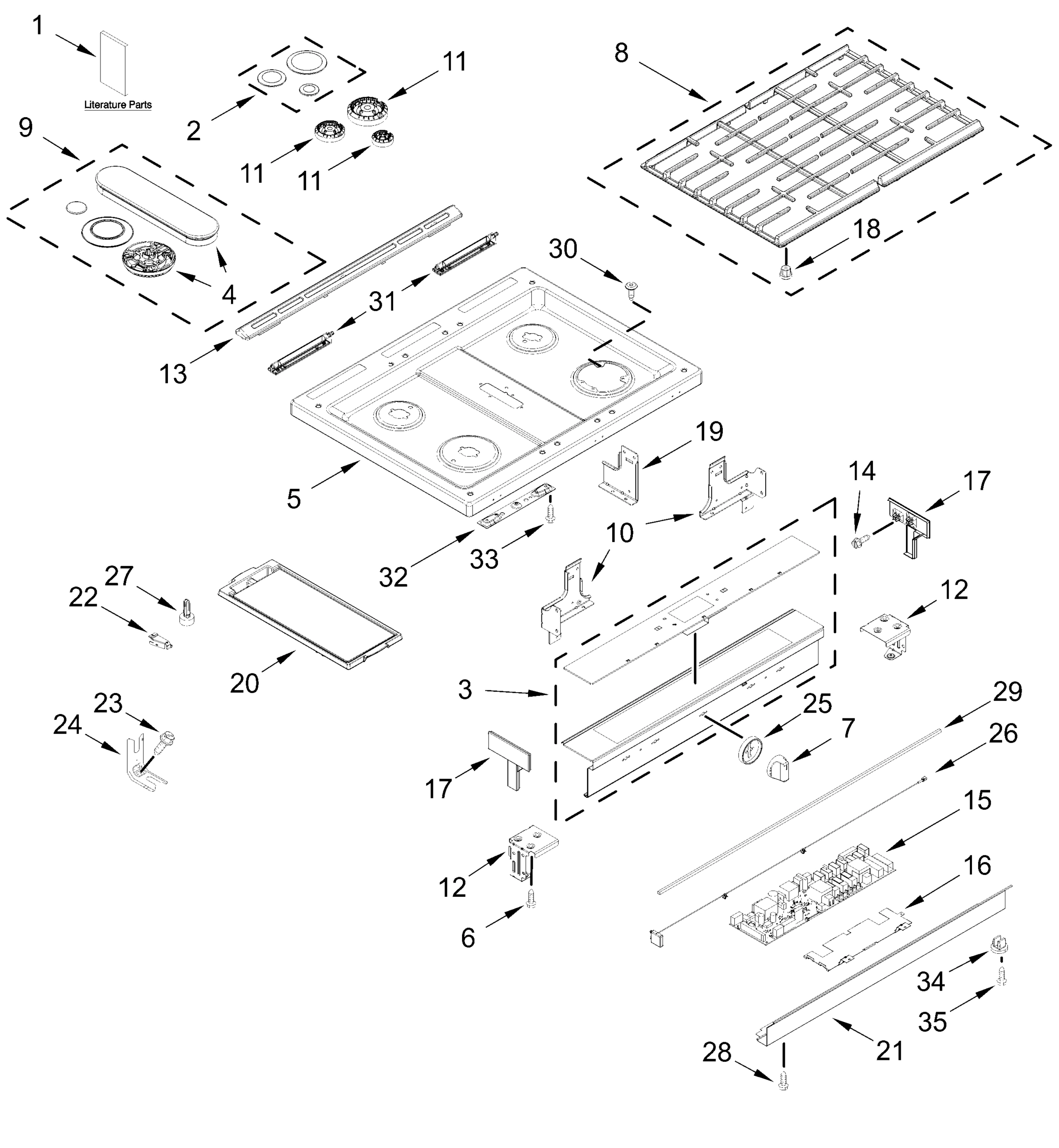 COOKTOP PARTS