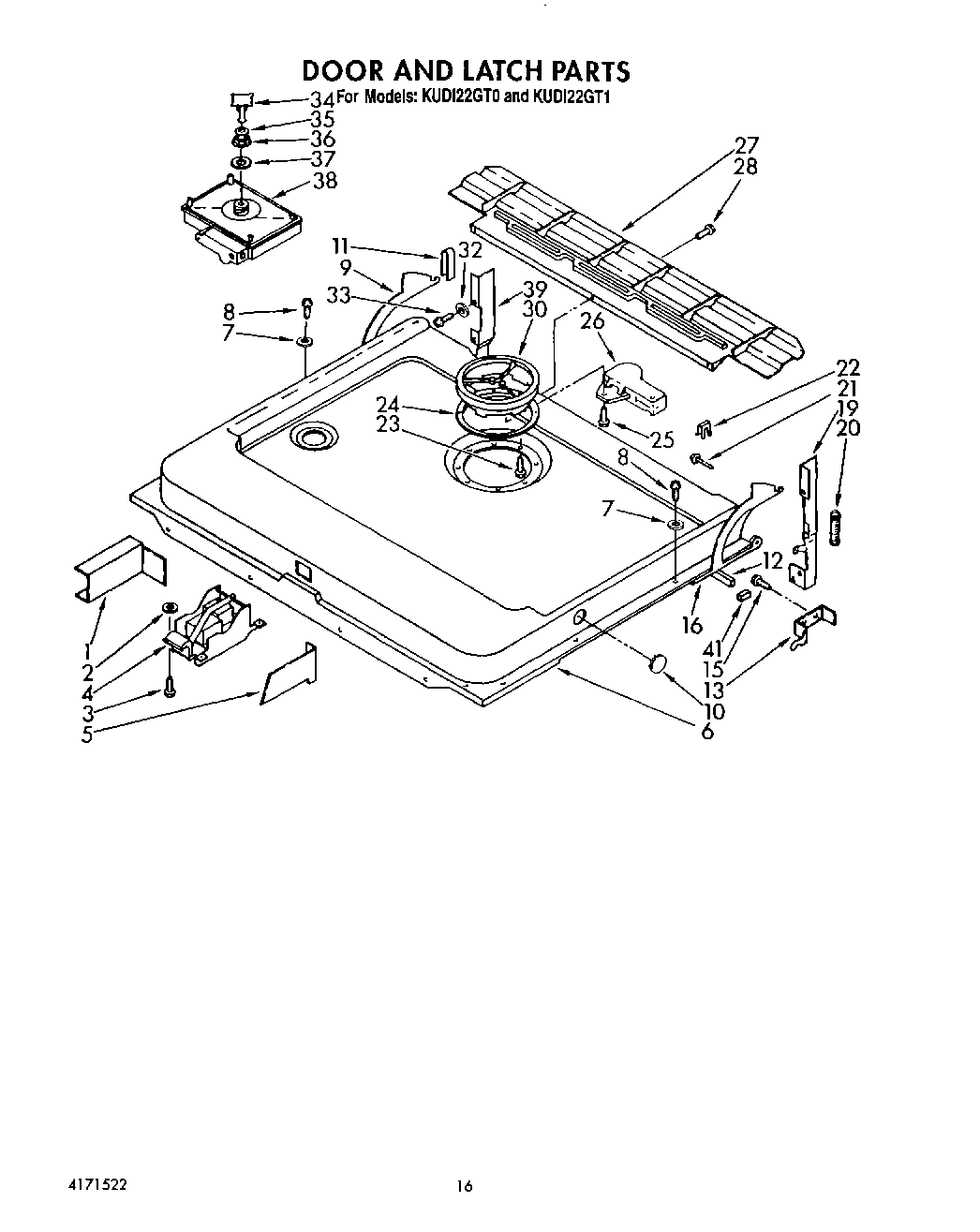13 - DOOR AND LATCH