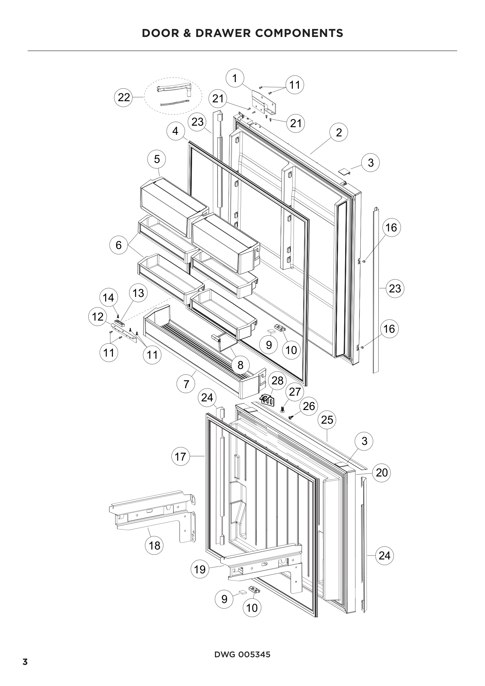DOOR & DRAWER COMPONENTS