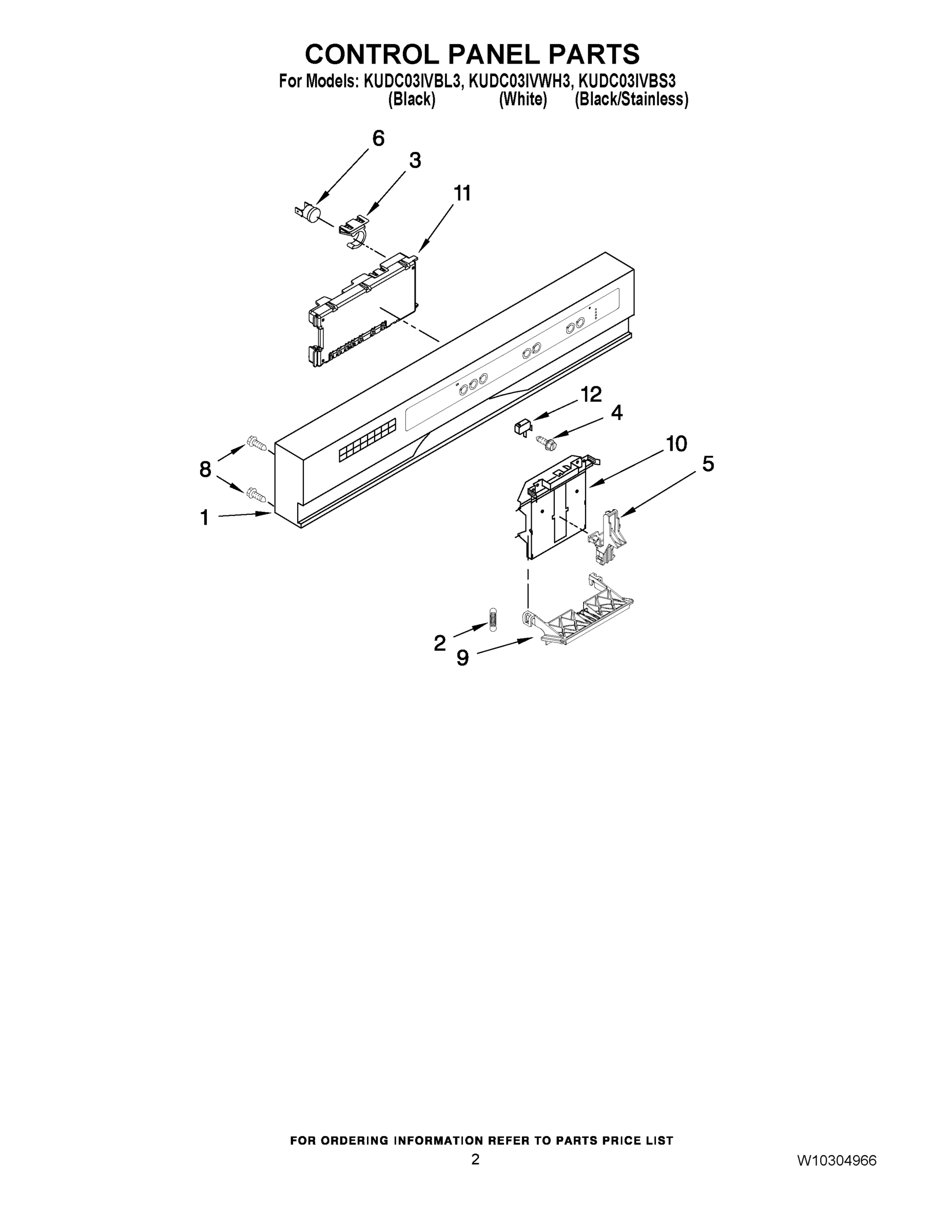 02 - CONTROL PANEL PARTS