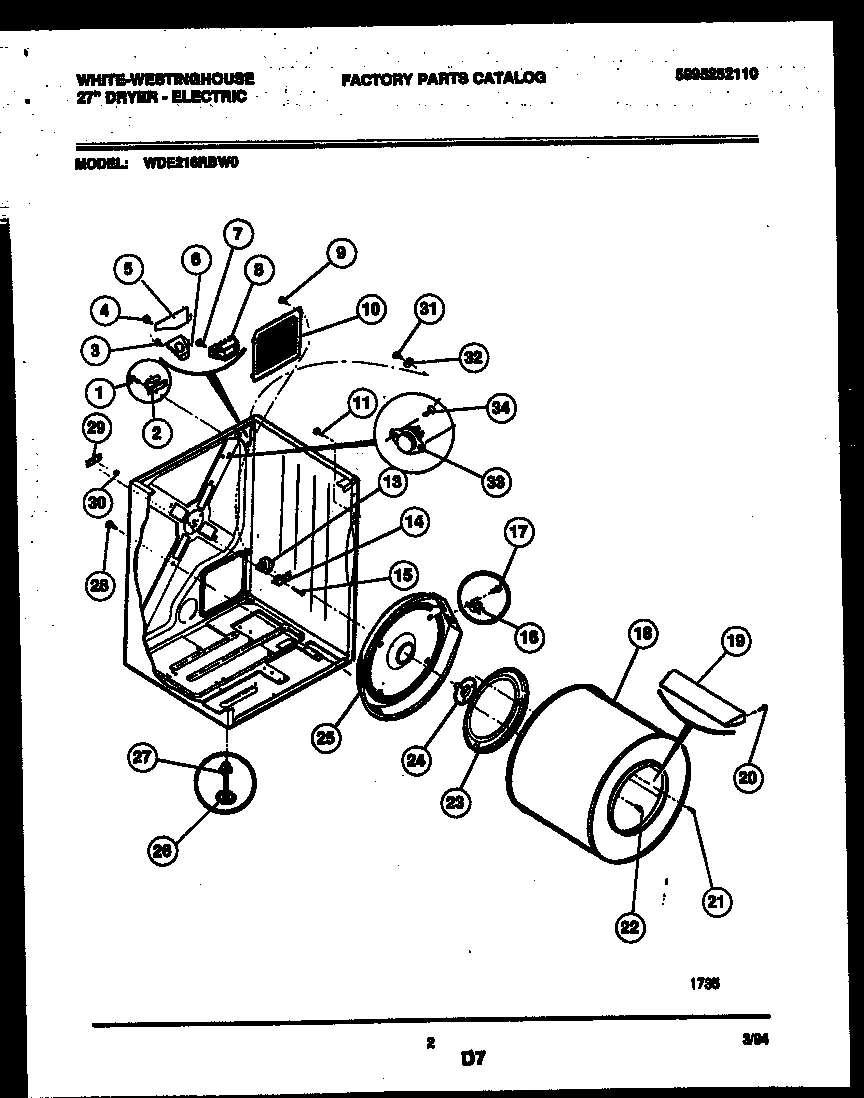 02 - CABINET AND COMPONENT PARTS